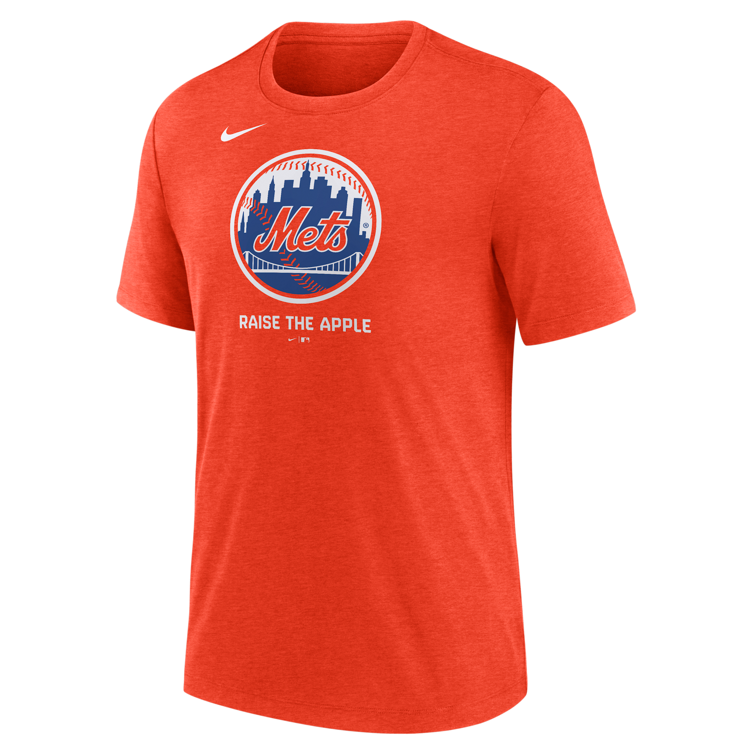 New York Mets Logo Nike Men's MLB T-Shirt in Orange | NJFD89LNME-J77