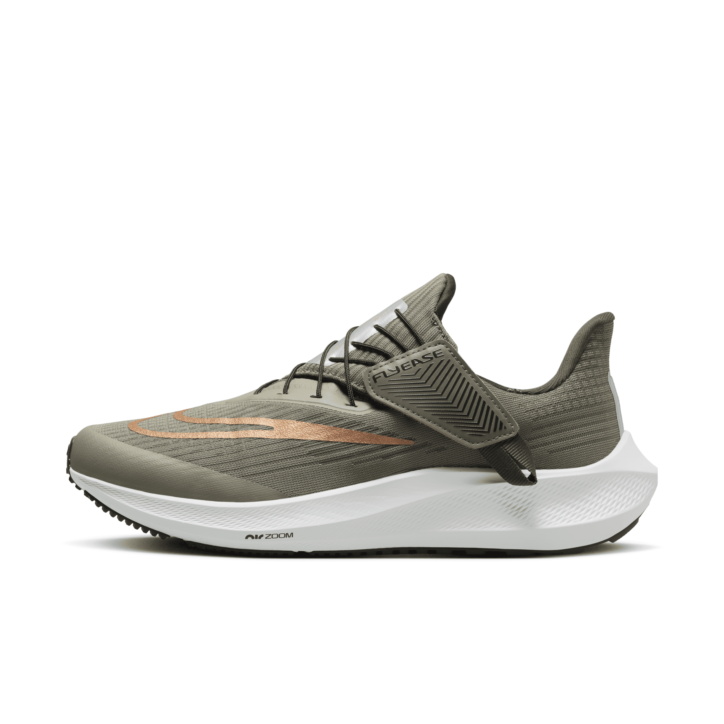 Nike Women's Pegasus Flyease Easy On/off Road Running Shoes In Grey