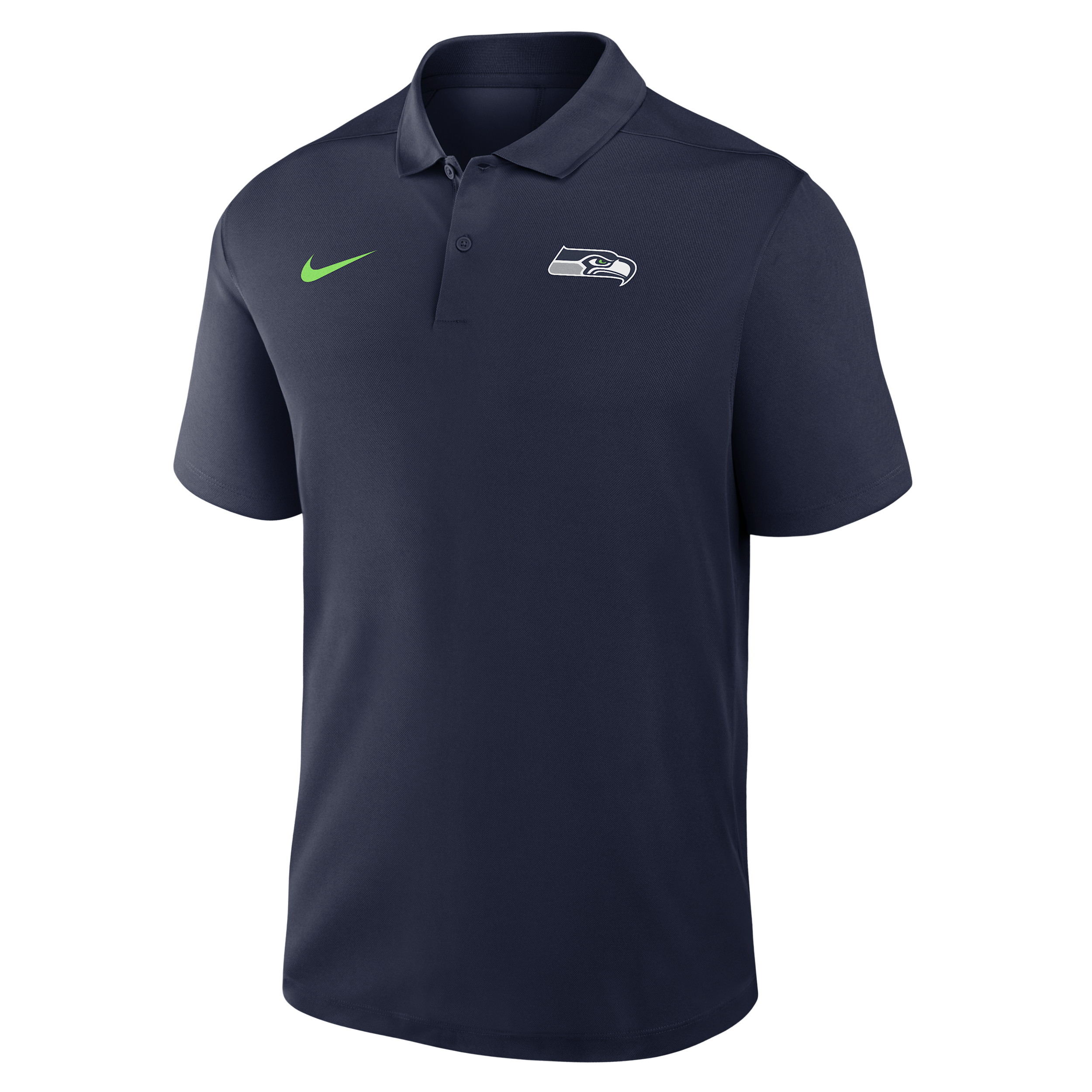 Seattle Seahawks Logo Victory Nike Men's Dri-FIT NFL Polo in Blue | 035841S78-R0T