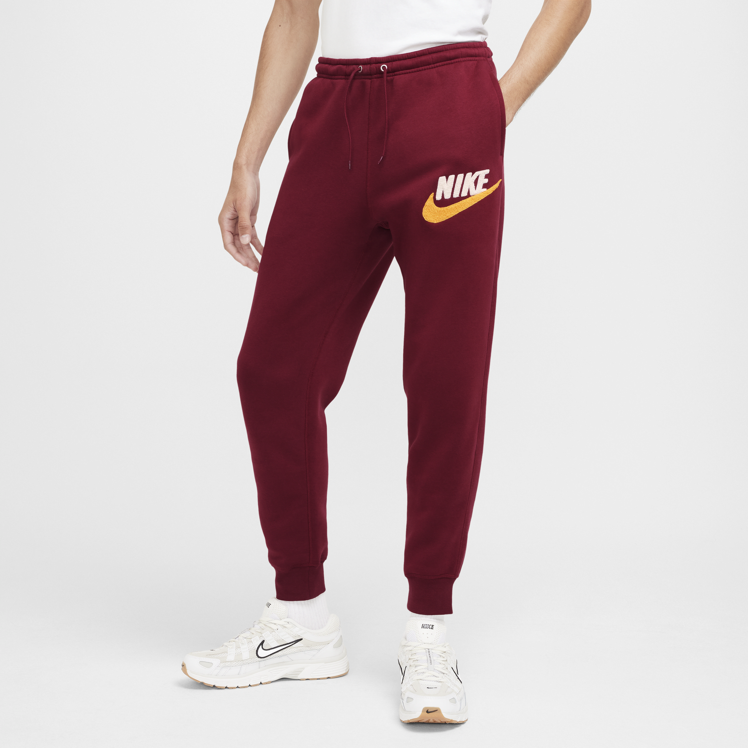 Nike Men's Club Fleece Fleece Jogger Pants In Red