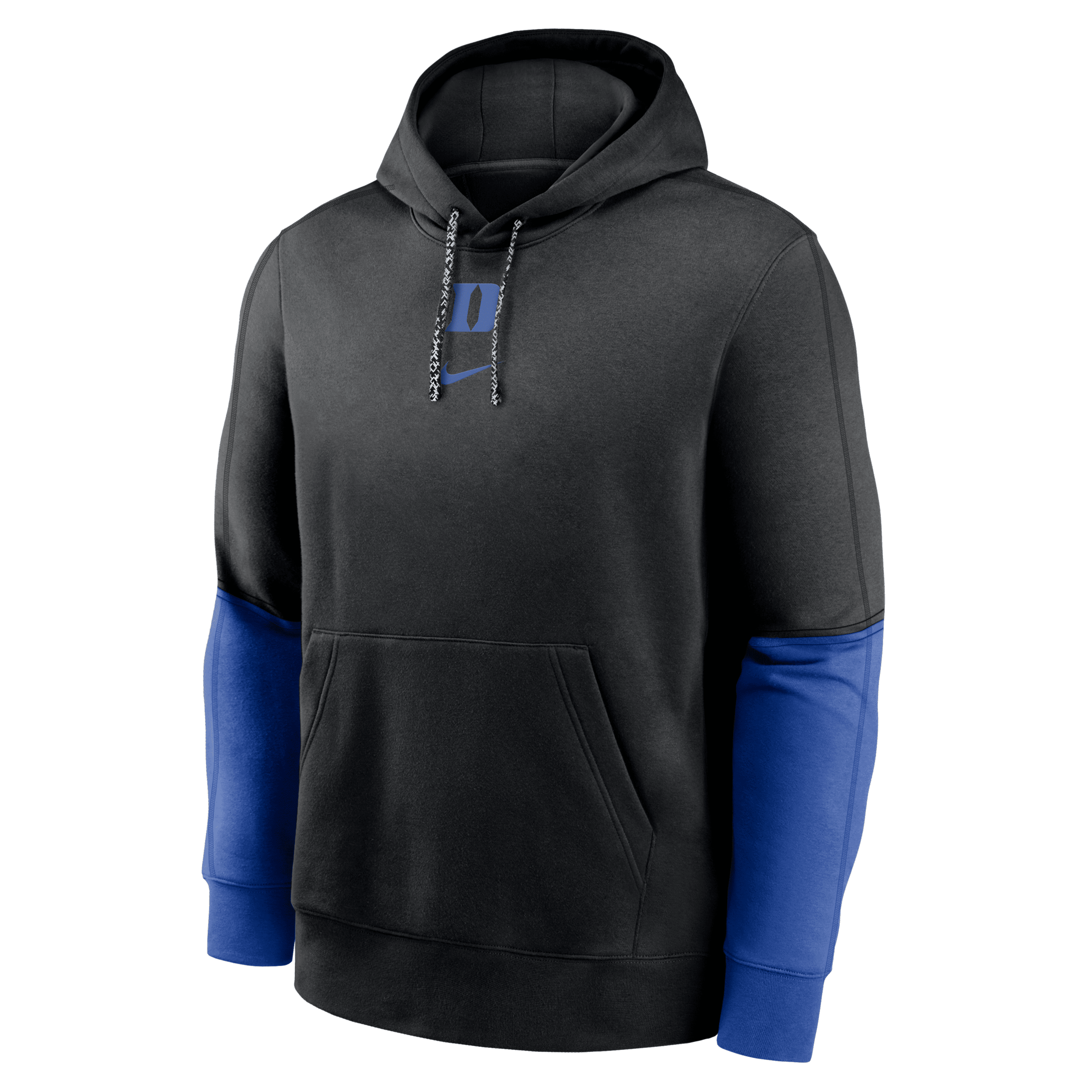 Nike Duke Blue Devils Sideline Team Issue Club Men's College Pullover Hoodie In Black