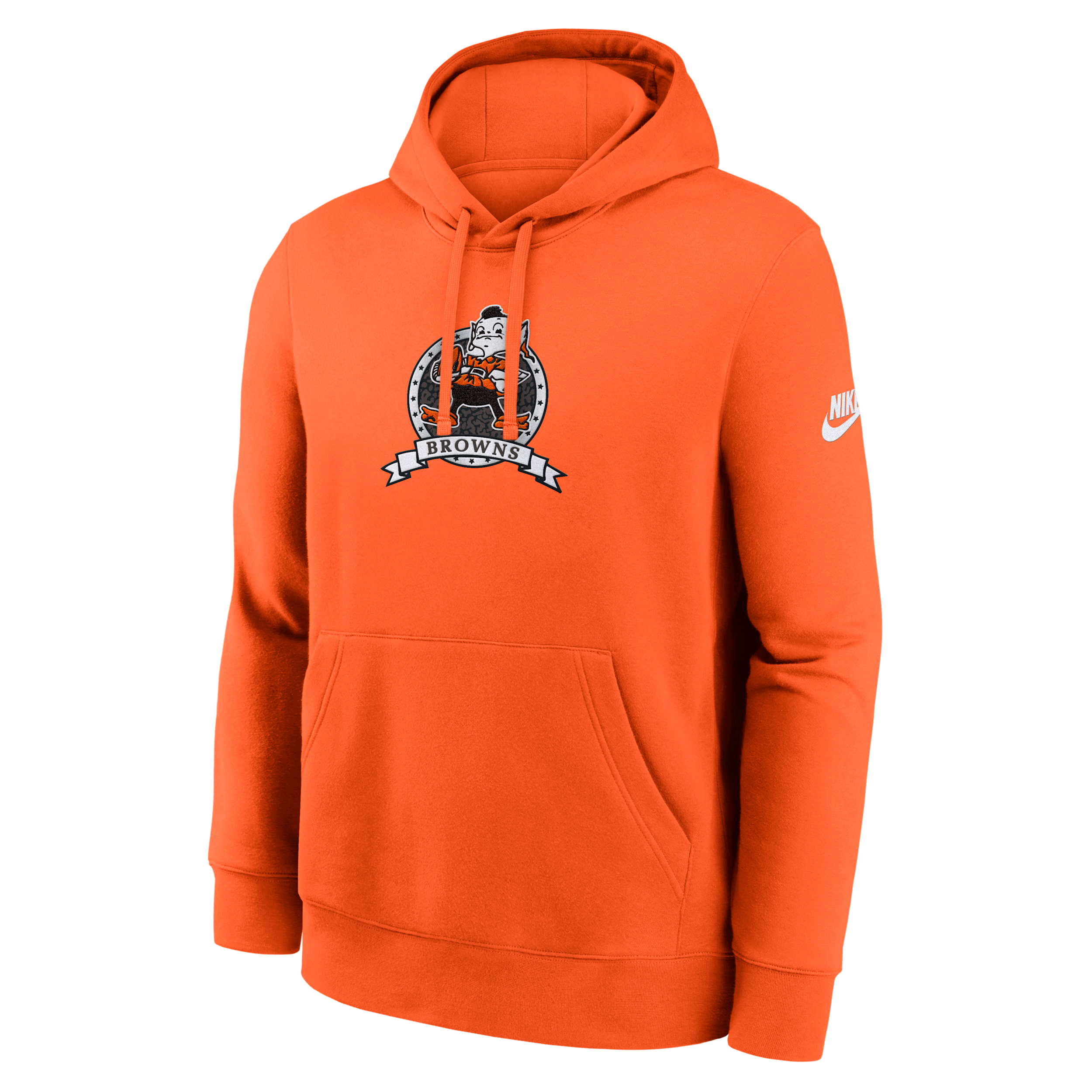 Cleveland Browns Rewind Club Nike Men's NFL Pullover Hoodie in Orange | NKDK89N93V-TM9
