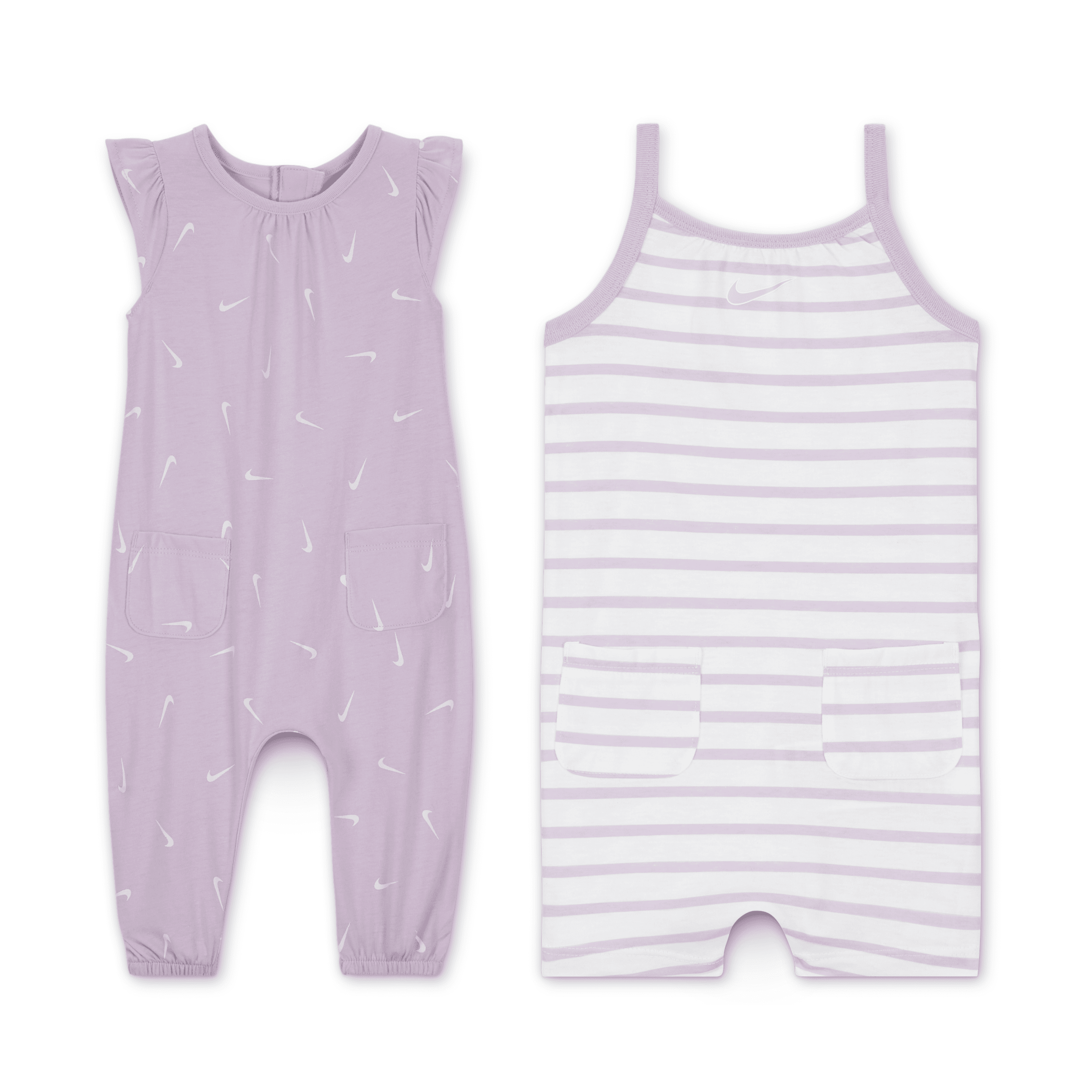Nike Essentials Baby (0-9m) 2-pack Romper Set In Pink