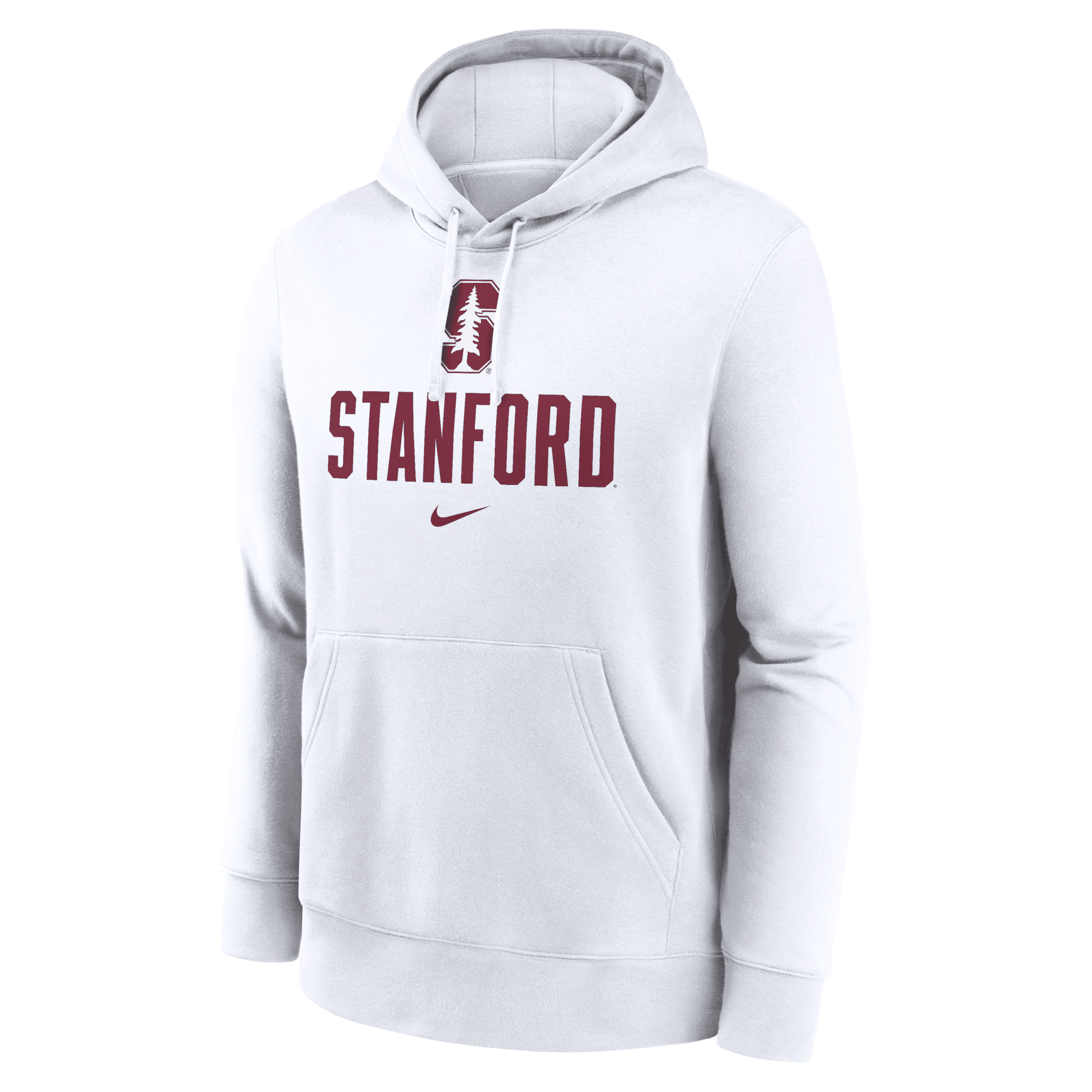 Nike Stanford Cardinal Primetime Club Campus  Men's College Pullover Hoodie In White