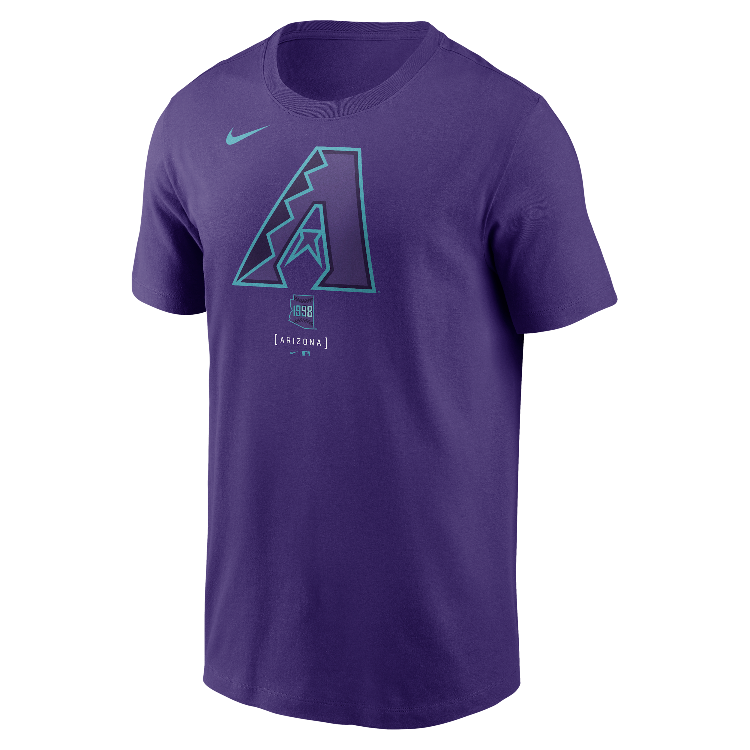 Arizona Diamondbacks City Connect Large Logo Nike Men's MLB T-Shirt in Purple | N19951LDQS-SCA