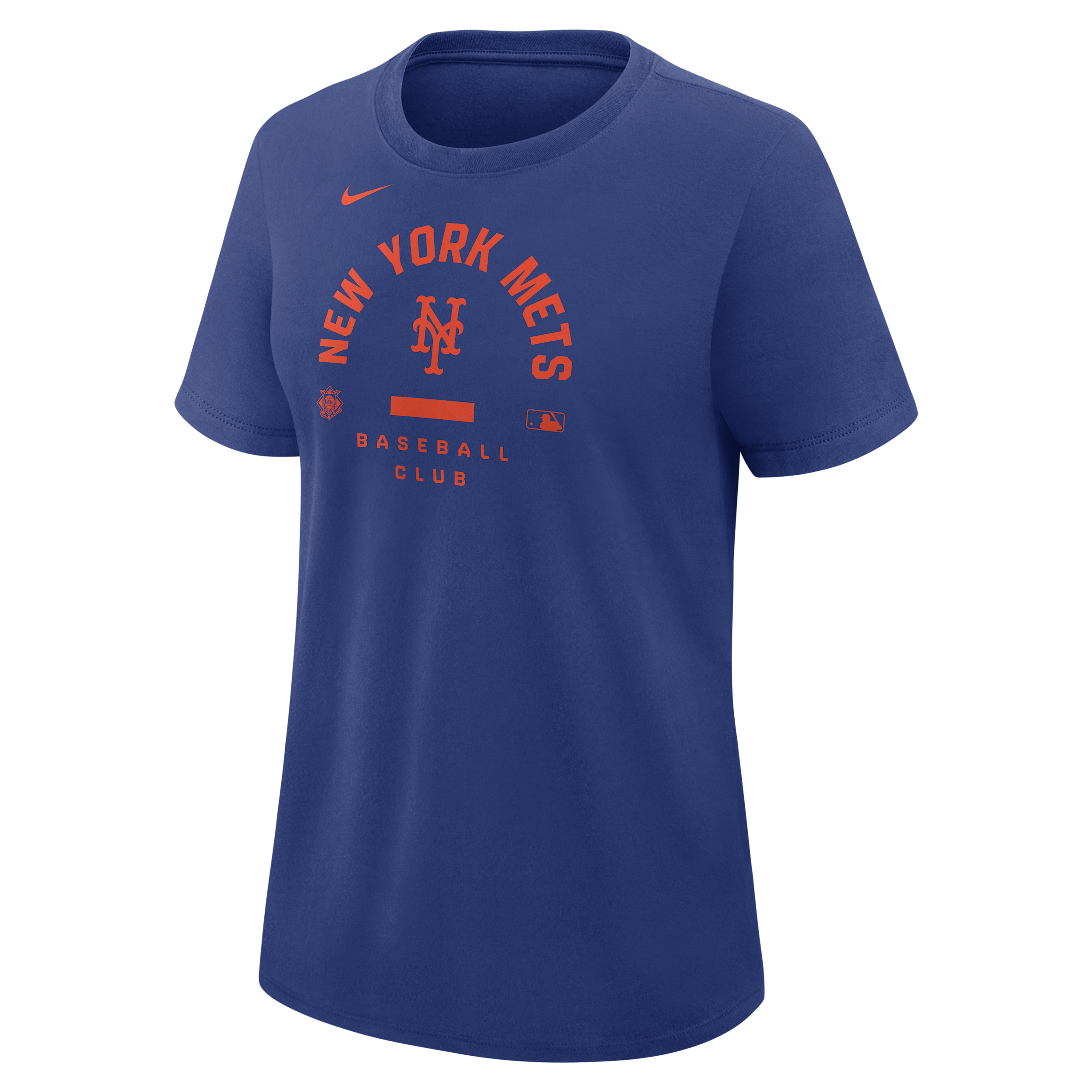 New York Mets Authentic Collection Early Work Nike Women's Dri-FIT MLB T-Shirt in Blue | 03N84EWNME-HXK