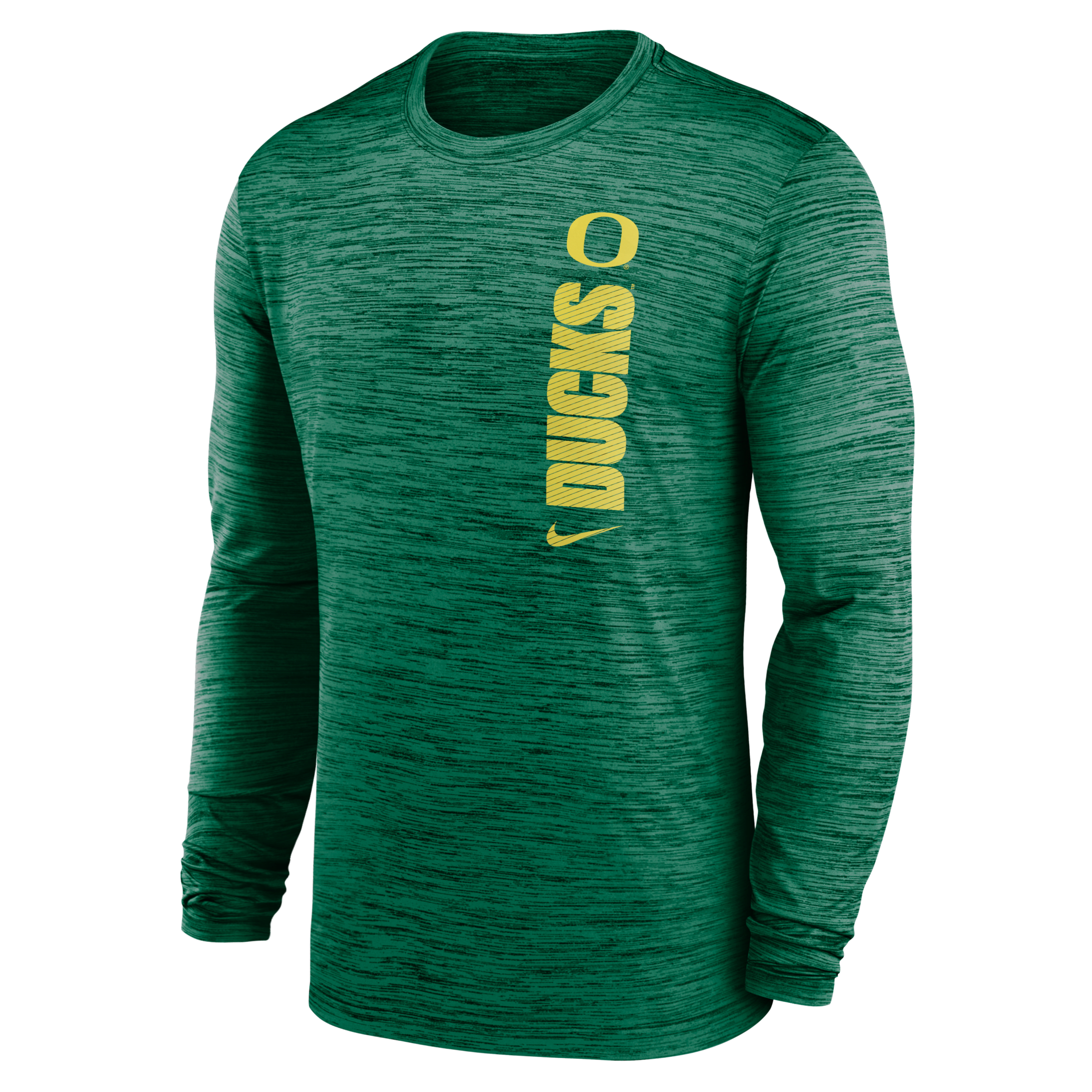 Nike Oregon Ducks Sideline Velocity  Men's Dri-fit College Long-sleeve T-shirt In Green