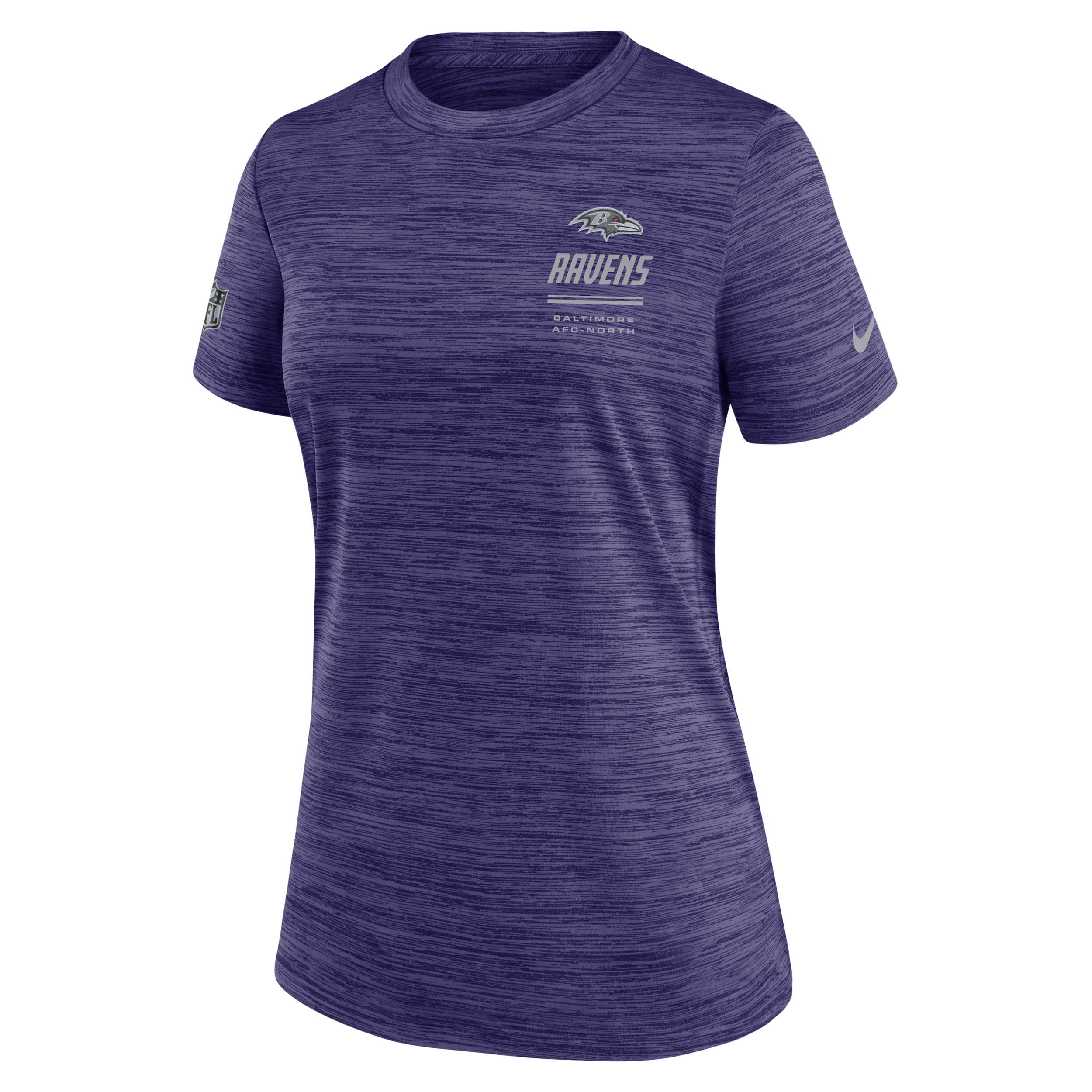 Baltimore Ravens Sideline Velocity Nike Women's Dri-FIT NFL T-Shirt in Purple | 03EY52M8G-7VD