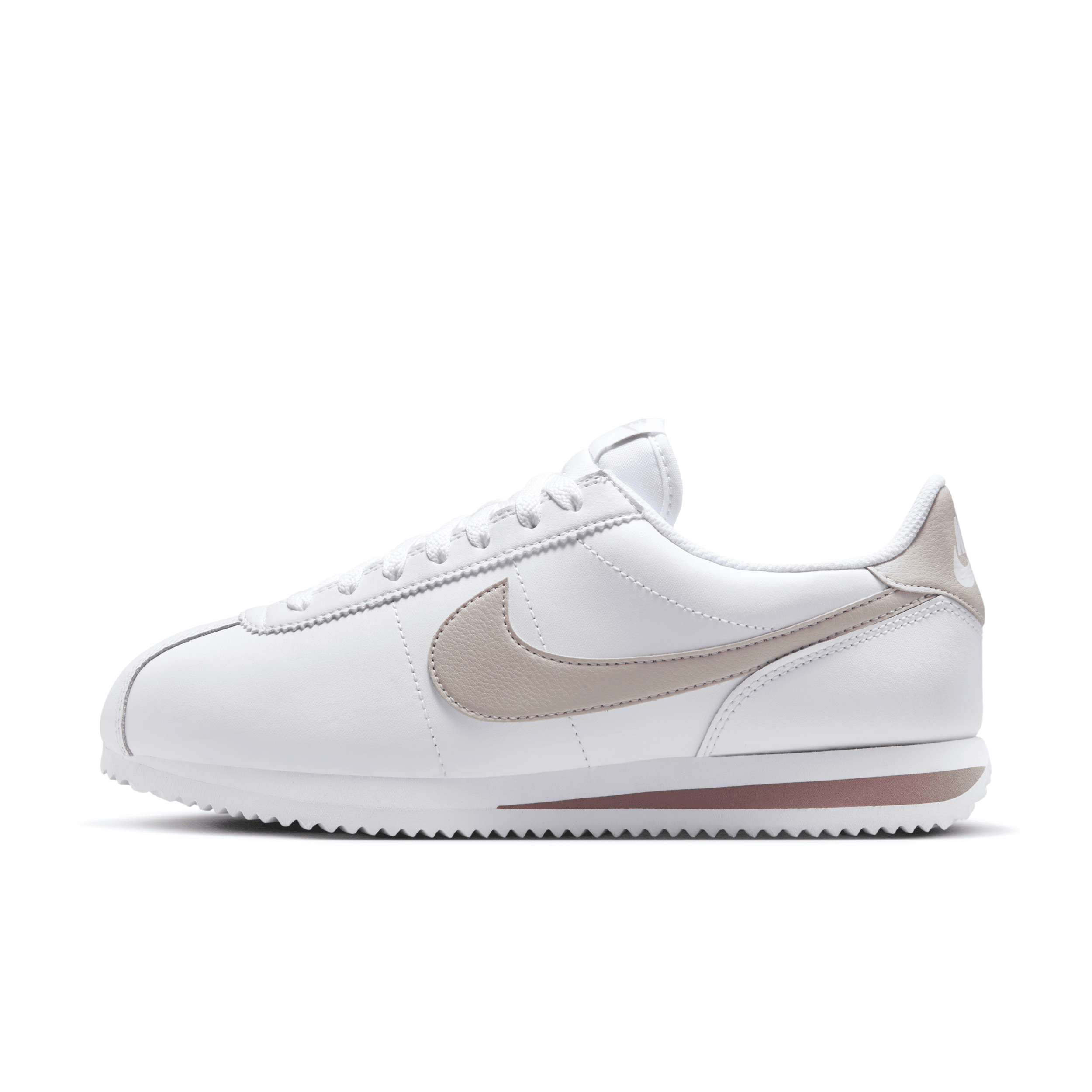 Shop Nike Women's Cortez Leather Shoes In White