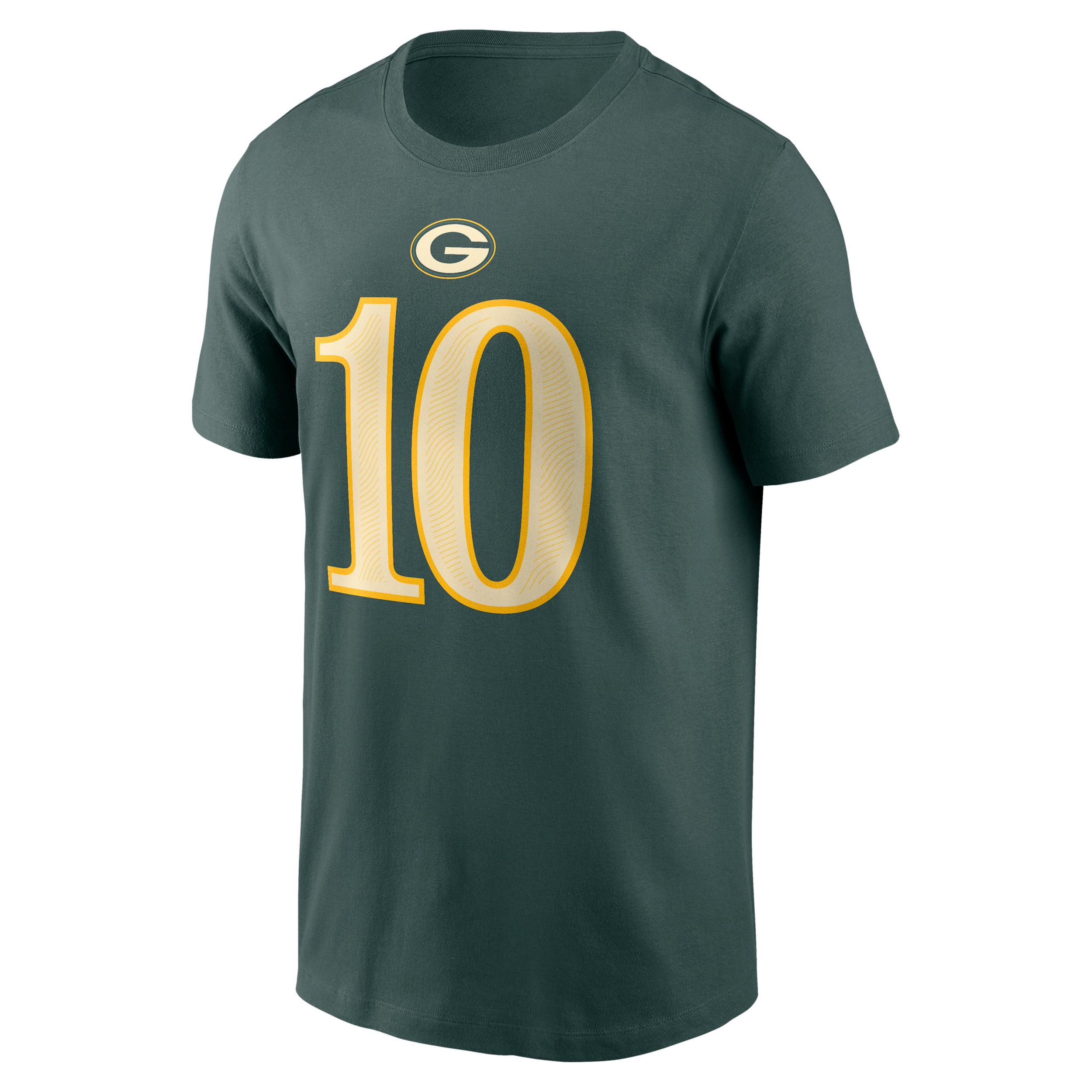 Men's Nike Jordan Love Green Green Bay Packers 2026 Rivalries Collection Player Name & Number T-Shirt