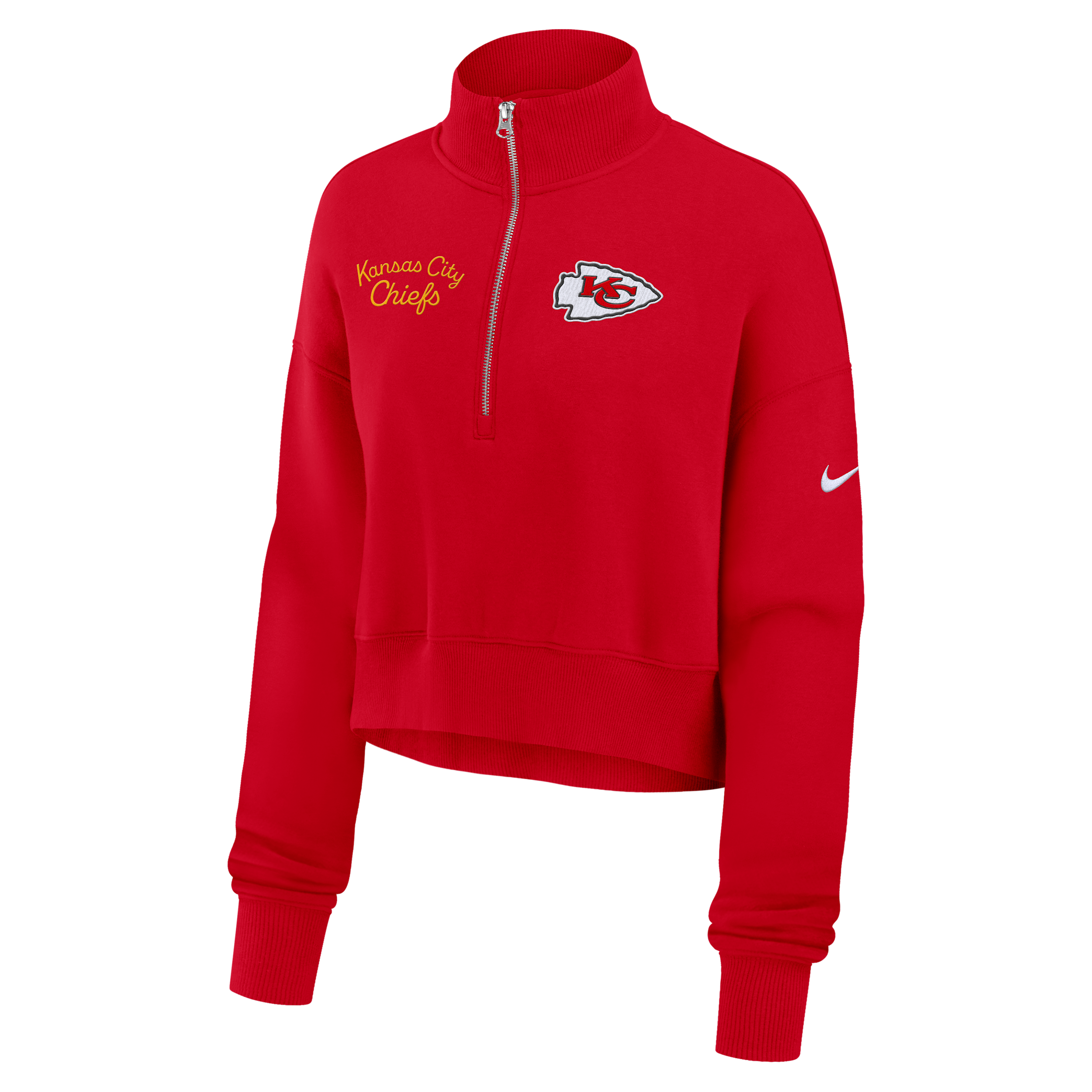 Nike Red Kansas City Chiefs Primetime Phoenix Half-zip Sweatshirt In Red