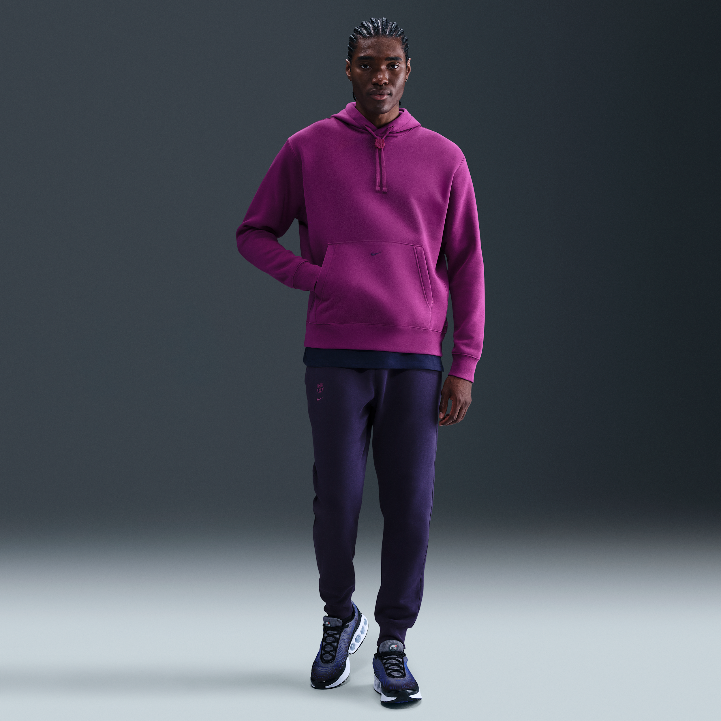 Nike Fc Barcelona Club  Men's Soccer Jogger Pants In Purple