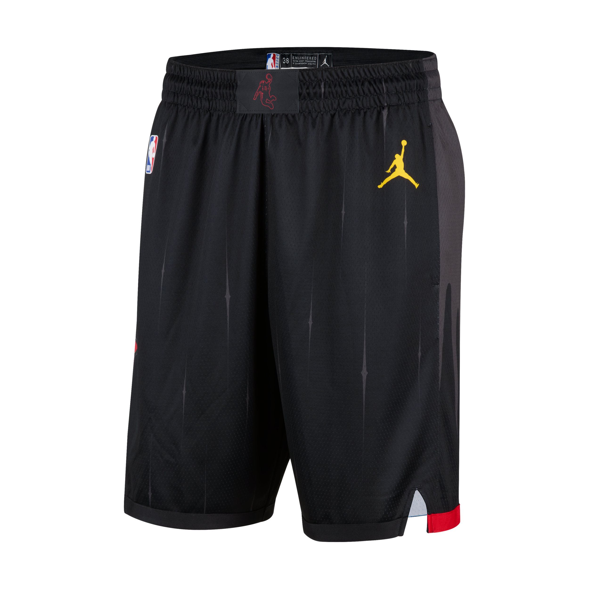 Nike Men's Houston Rockets Dri-FIT NBA Swingman Shorts in Black | II4448-010