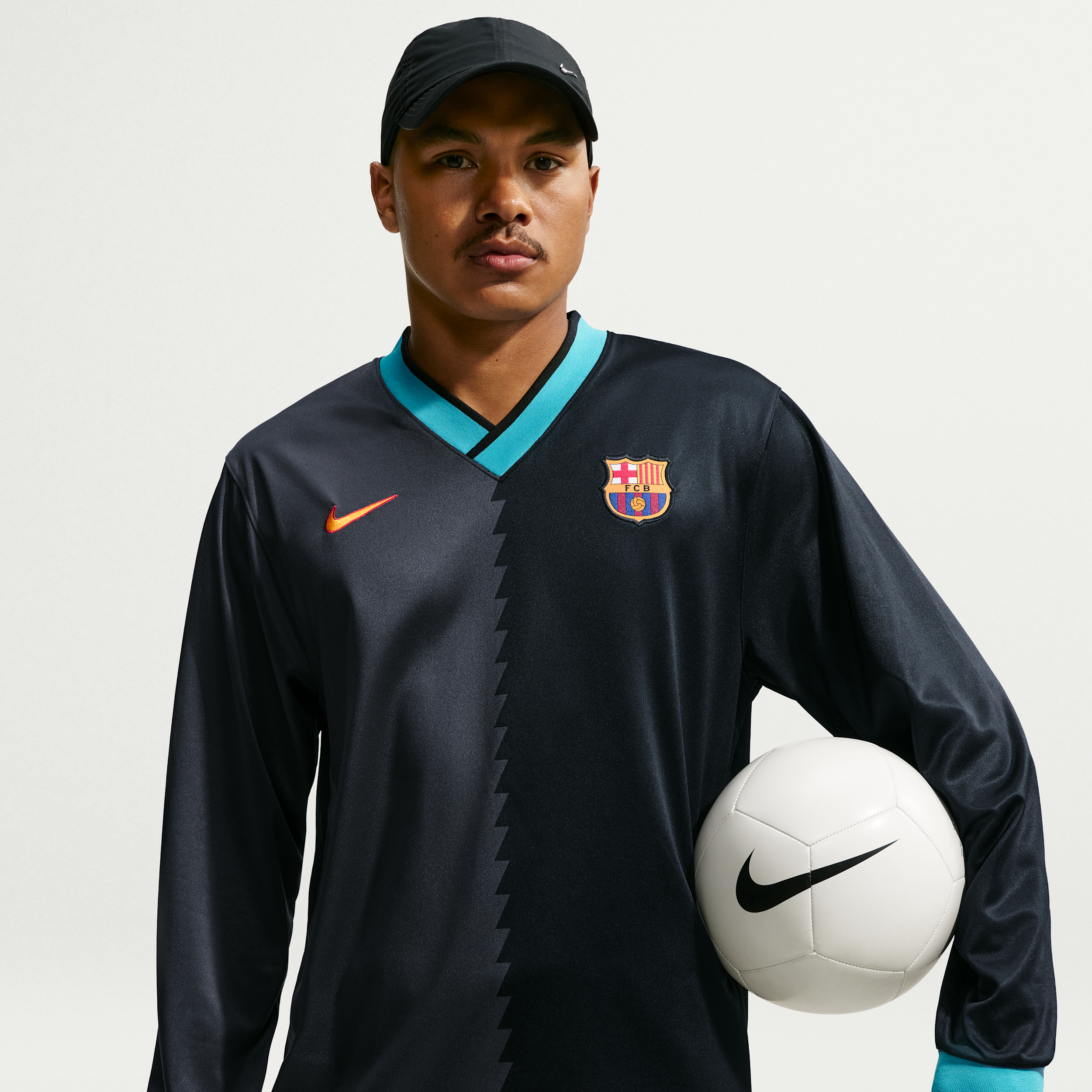 FC Barcelona Energy Third Nike Men's Dri-FIT Soccer Long-Sleeve Jersey in Black | IO3433-010