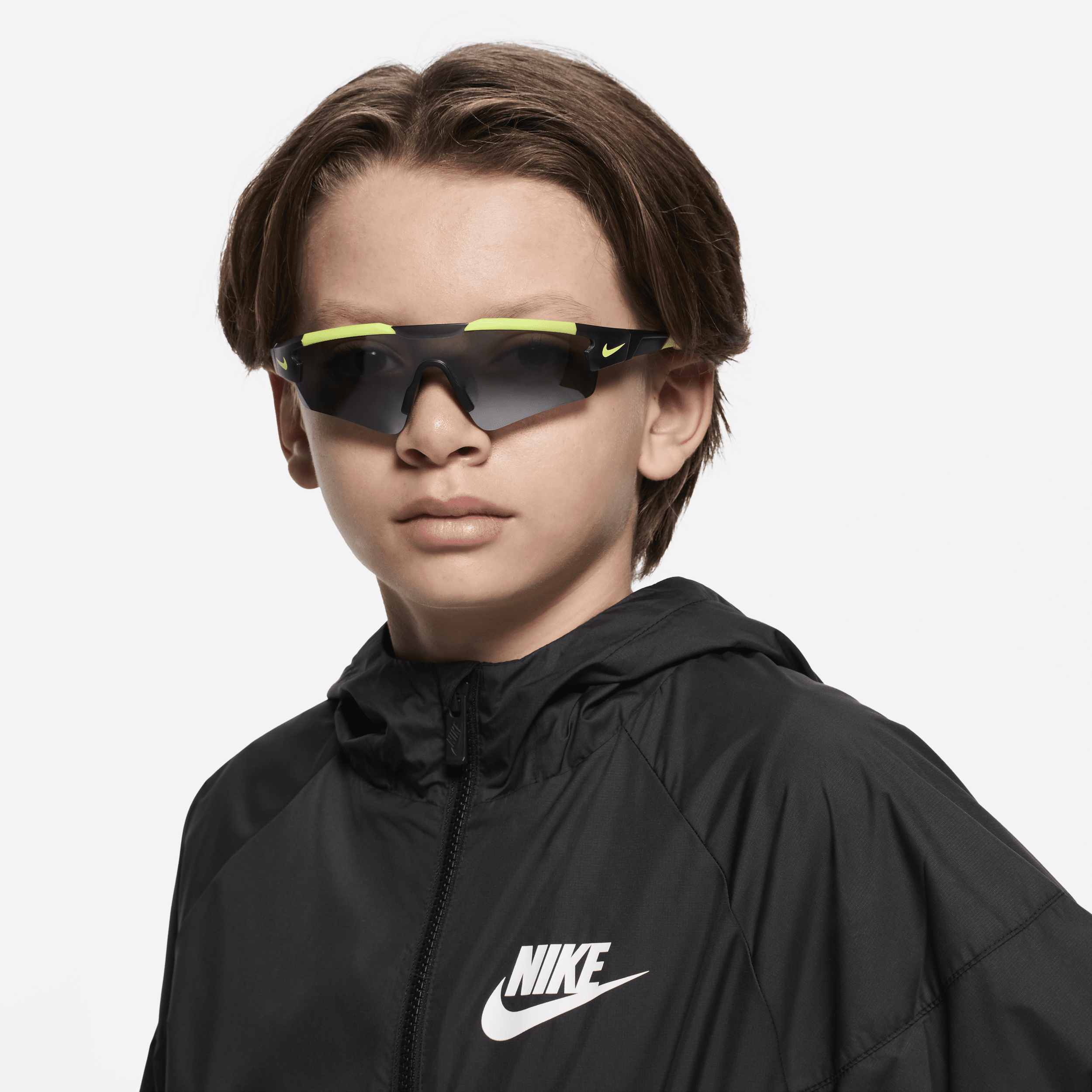 Nike Unisex Cloak Youth Mirrored Sunglasses In Grey
