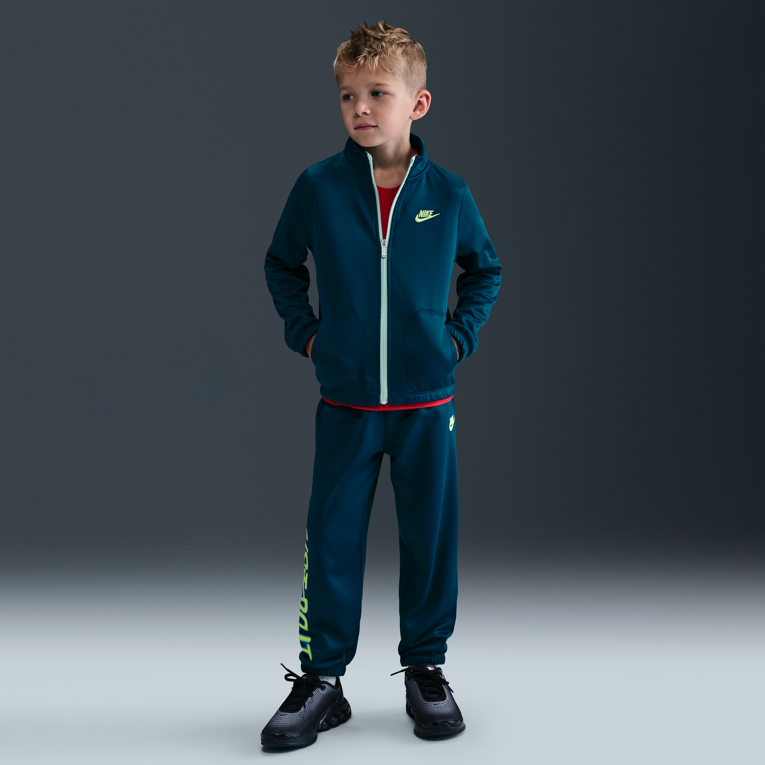 Nike Glow With Me Little Kids' Dri-fit Propus 2-piece Set In Blue