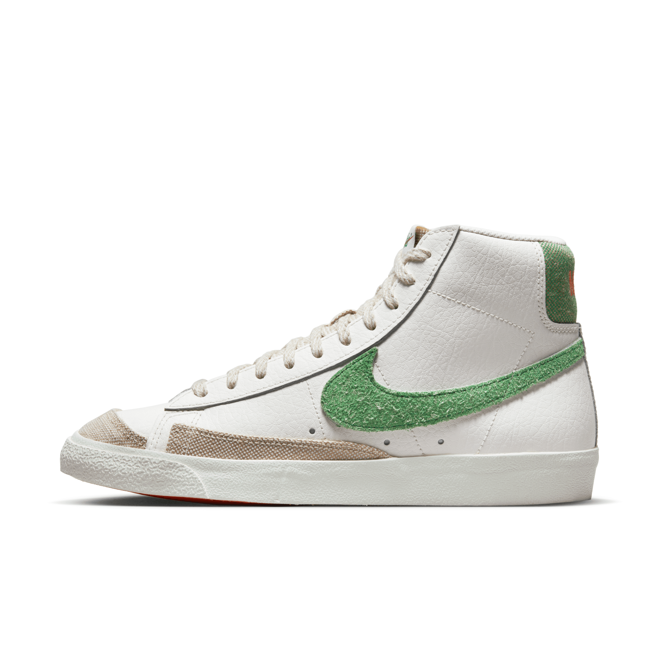 Nike Blazer Mid '77 Vintage "sail Stadium Green" Sneakers In White