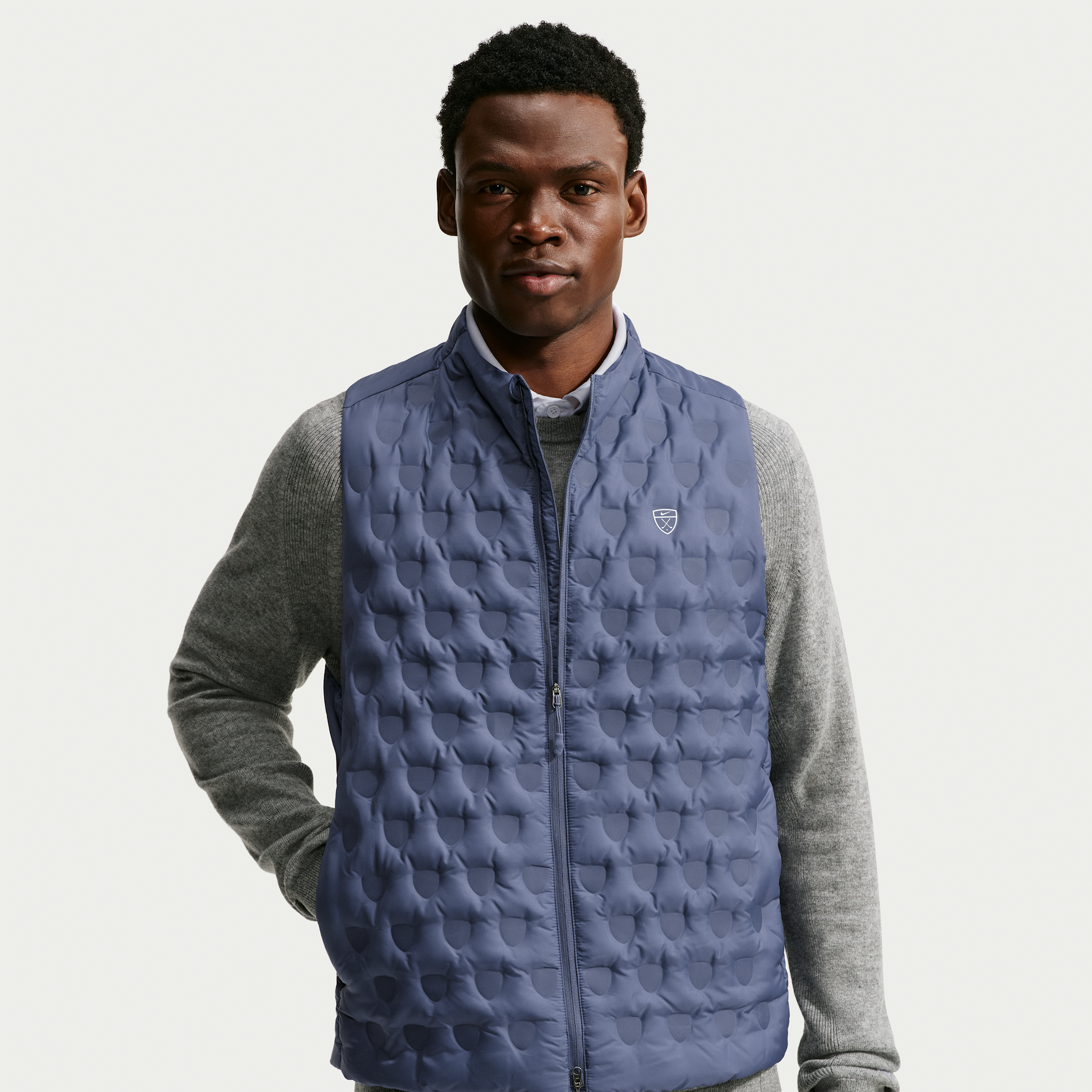 Nike Men's Therma-FIT ADV Repel Golf Vest in Blue | IO2824-491