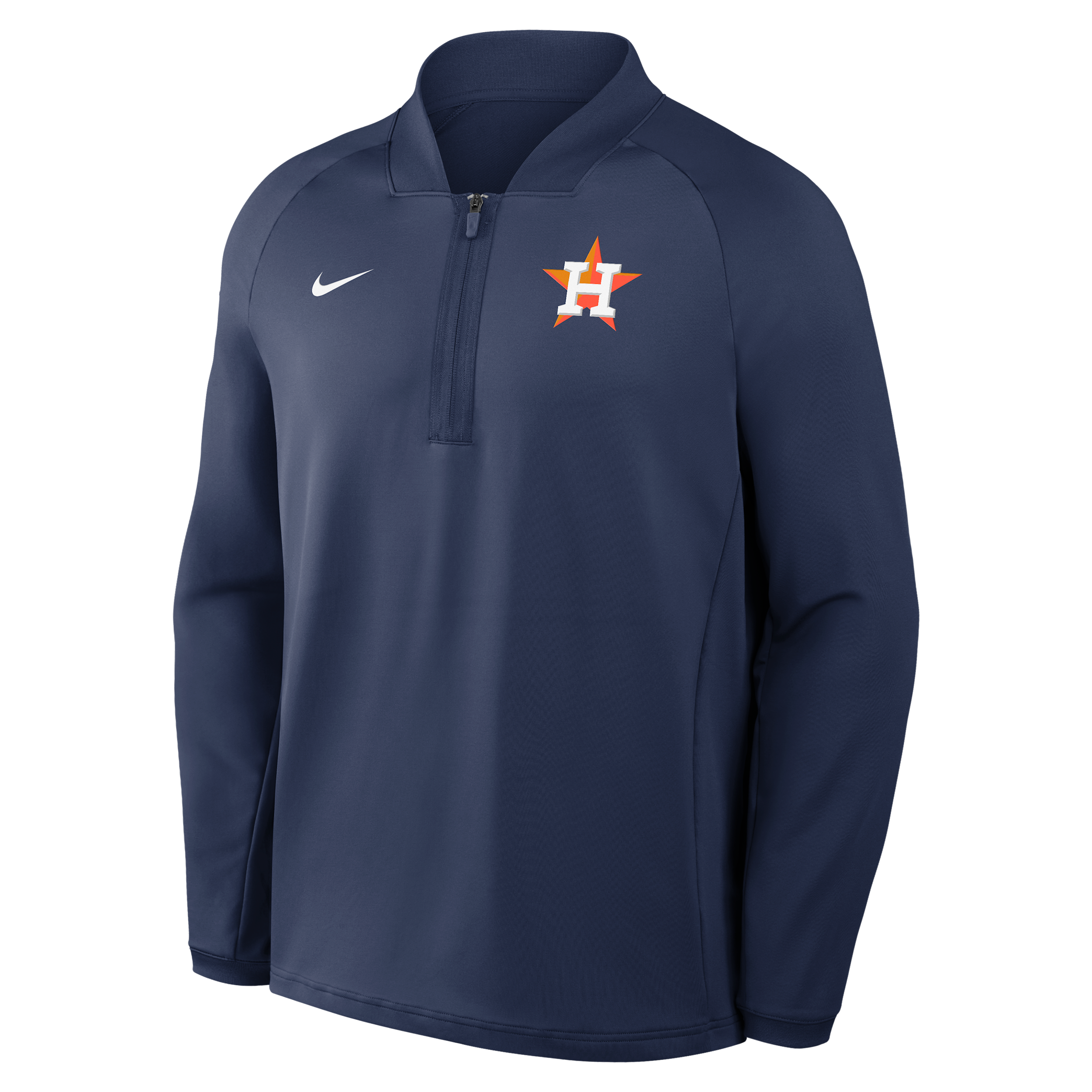Houston Astros Authentic Collection Nike Men's Dri-FIT MLB 1/2-Zip Long-Sleeve Top in Blue | 04H944BHUS-KRR