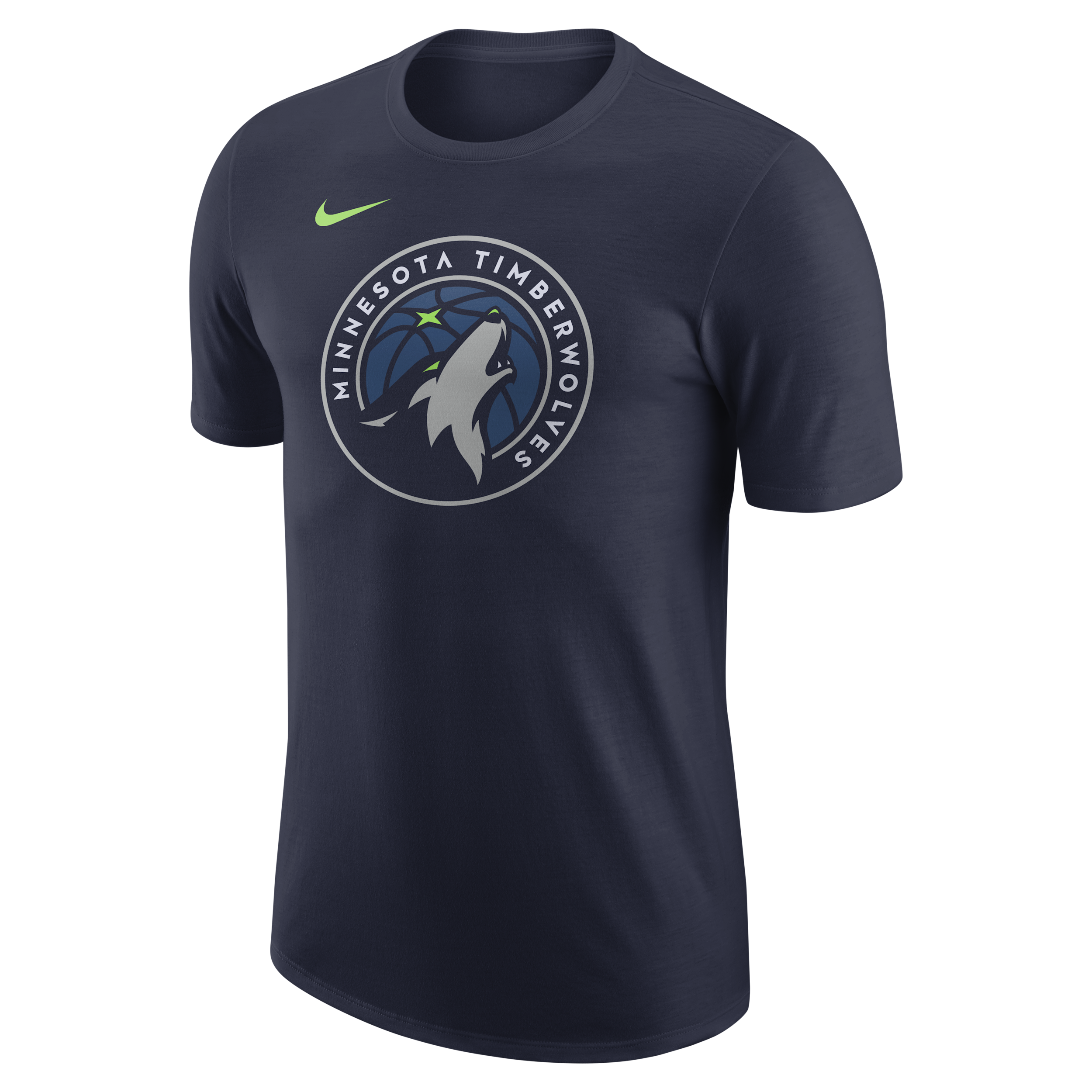 Nike Men's Navy Minnesota Timberwolves Essential T-shirt In Blue