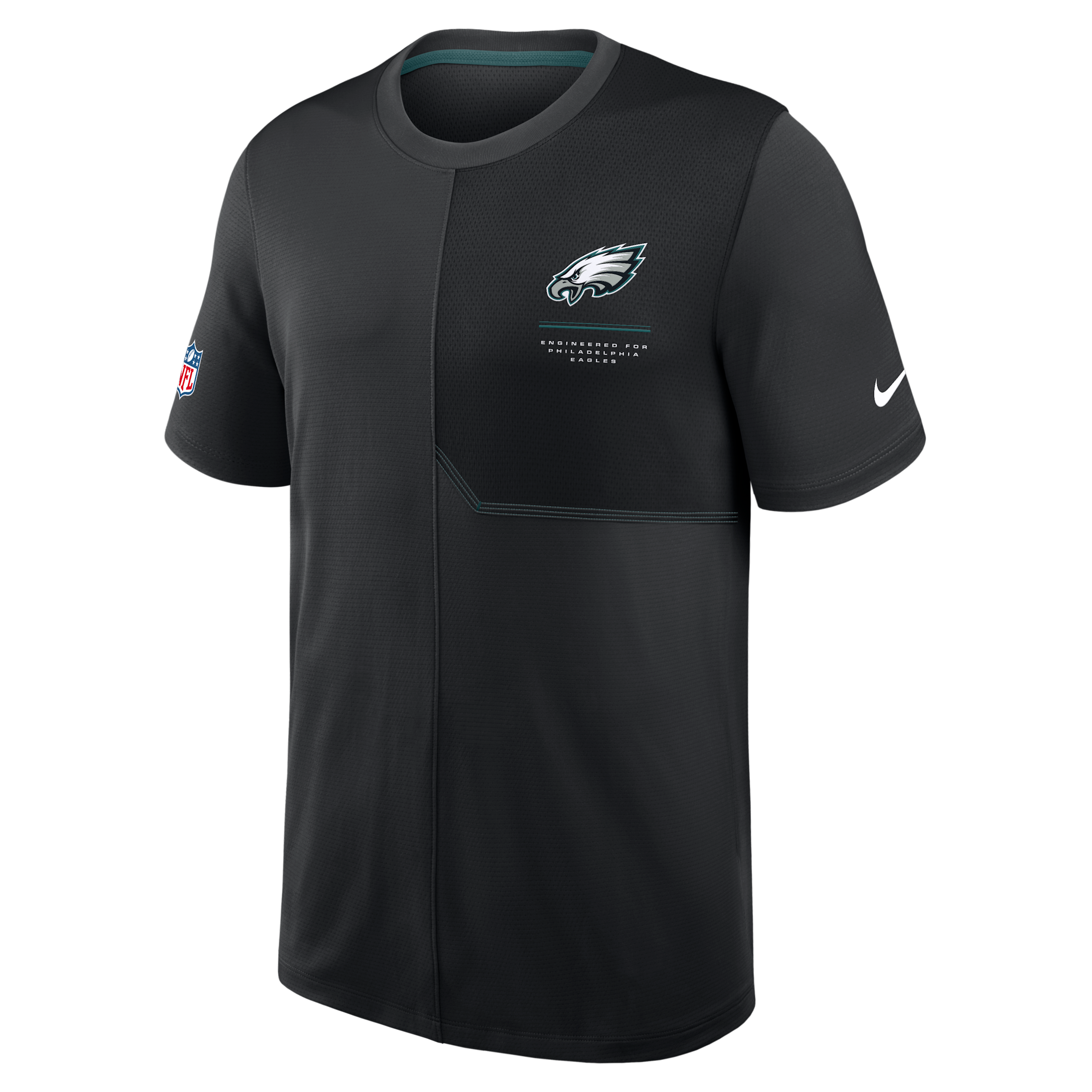 Philadelphia Eagles Sideline Coach Nike Men's Dri-FIT NFL Top in Black | 03B2149N86-B8B