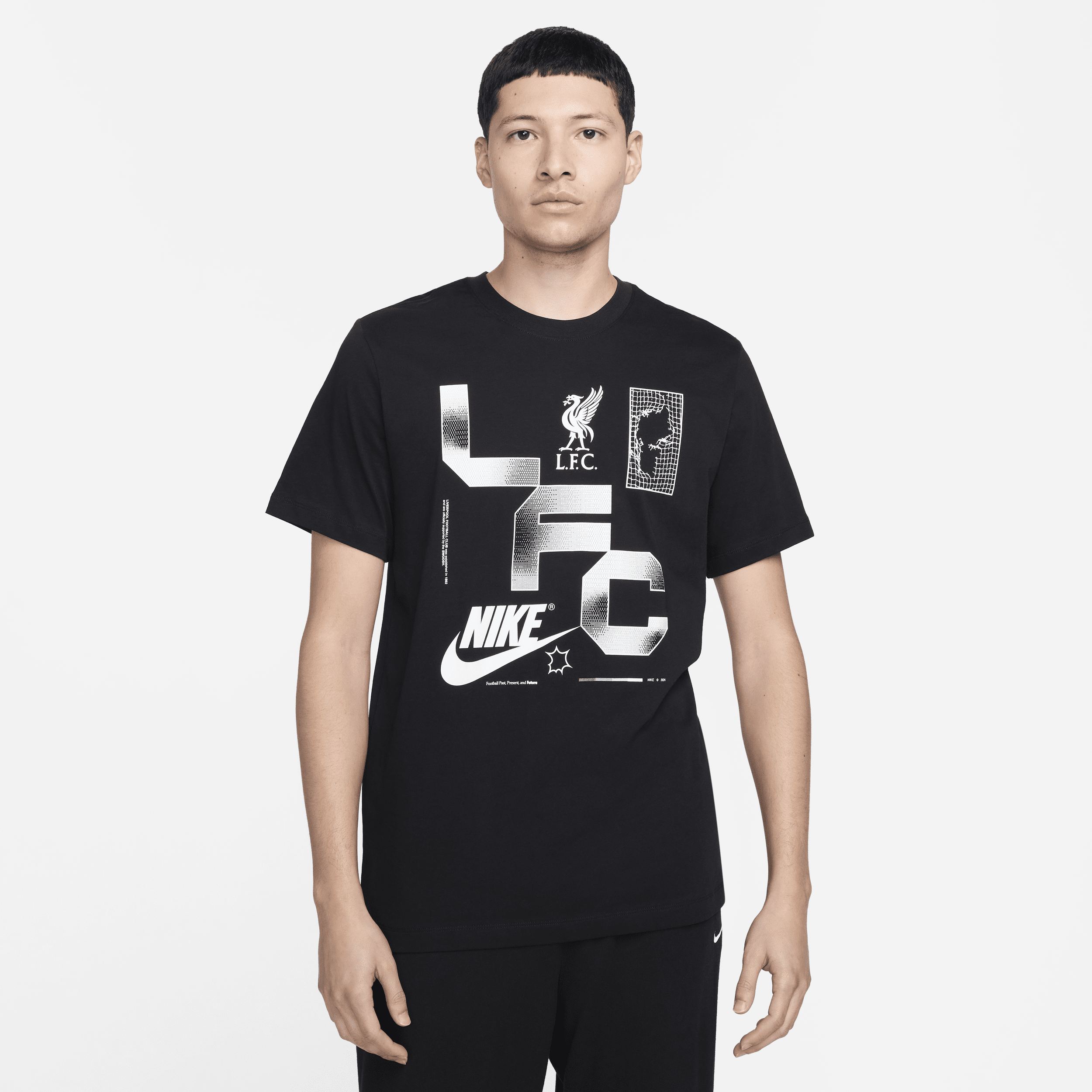 Shop Nike Liverpool Fc  Men's Soccer T-shirt In Black