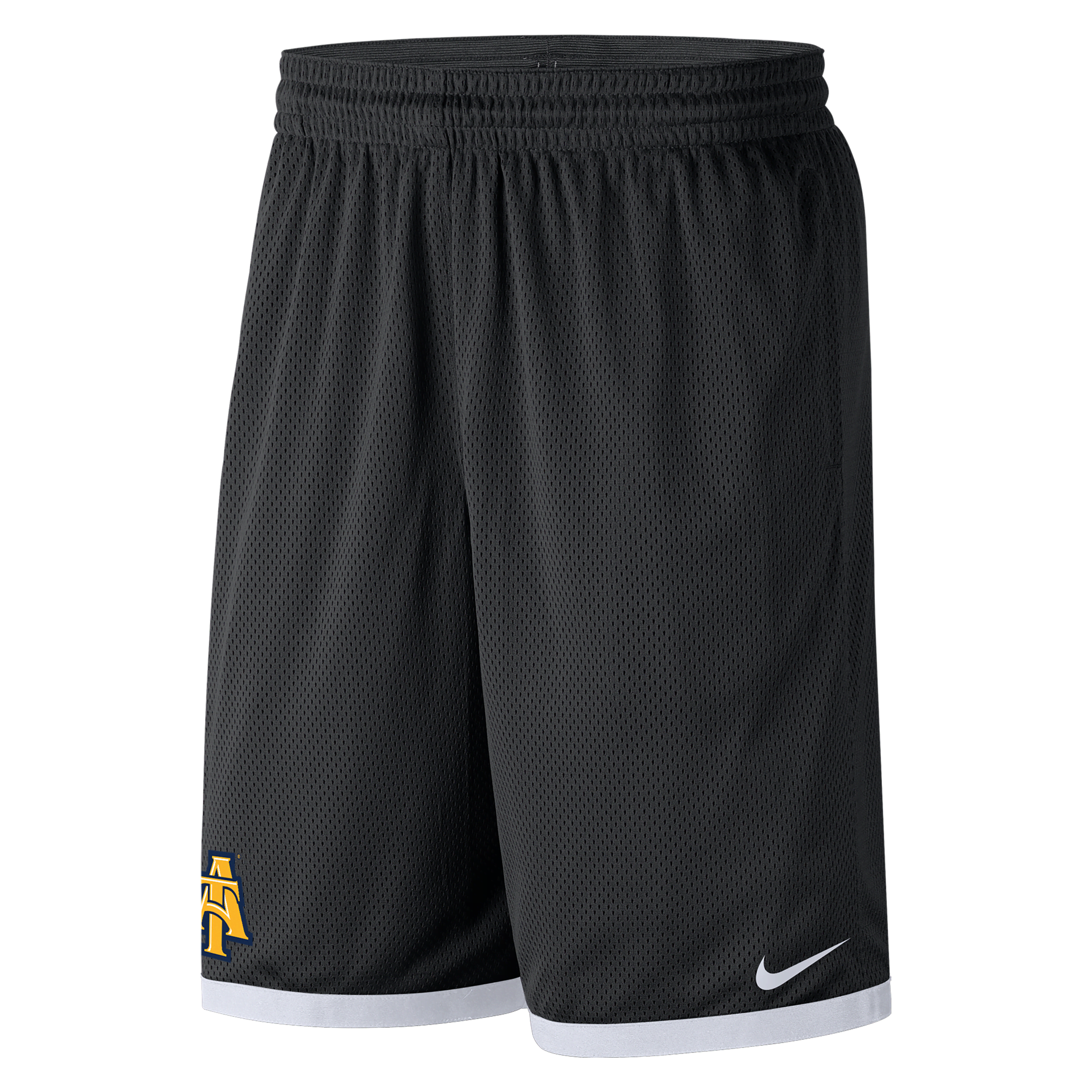Nike North Caorlina A&t  Men's College Mesh Shorts In Black