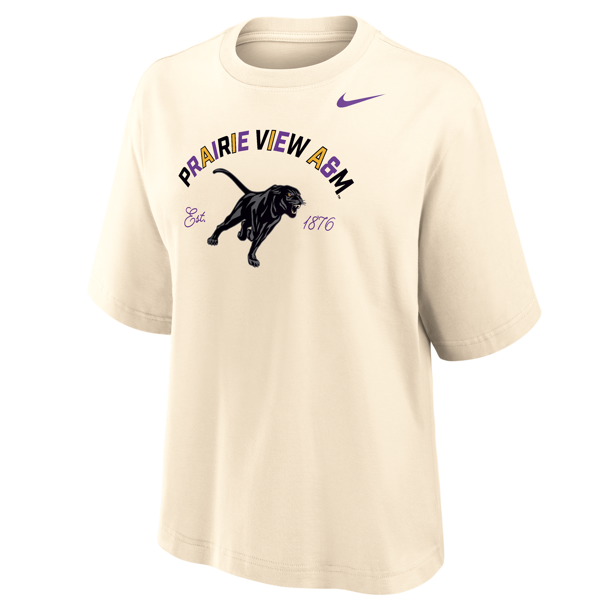 Nike Women's College (prairie View A&m University) Boxy Cotton T-shirt In Neutral