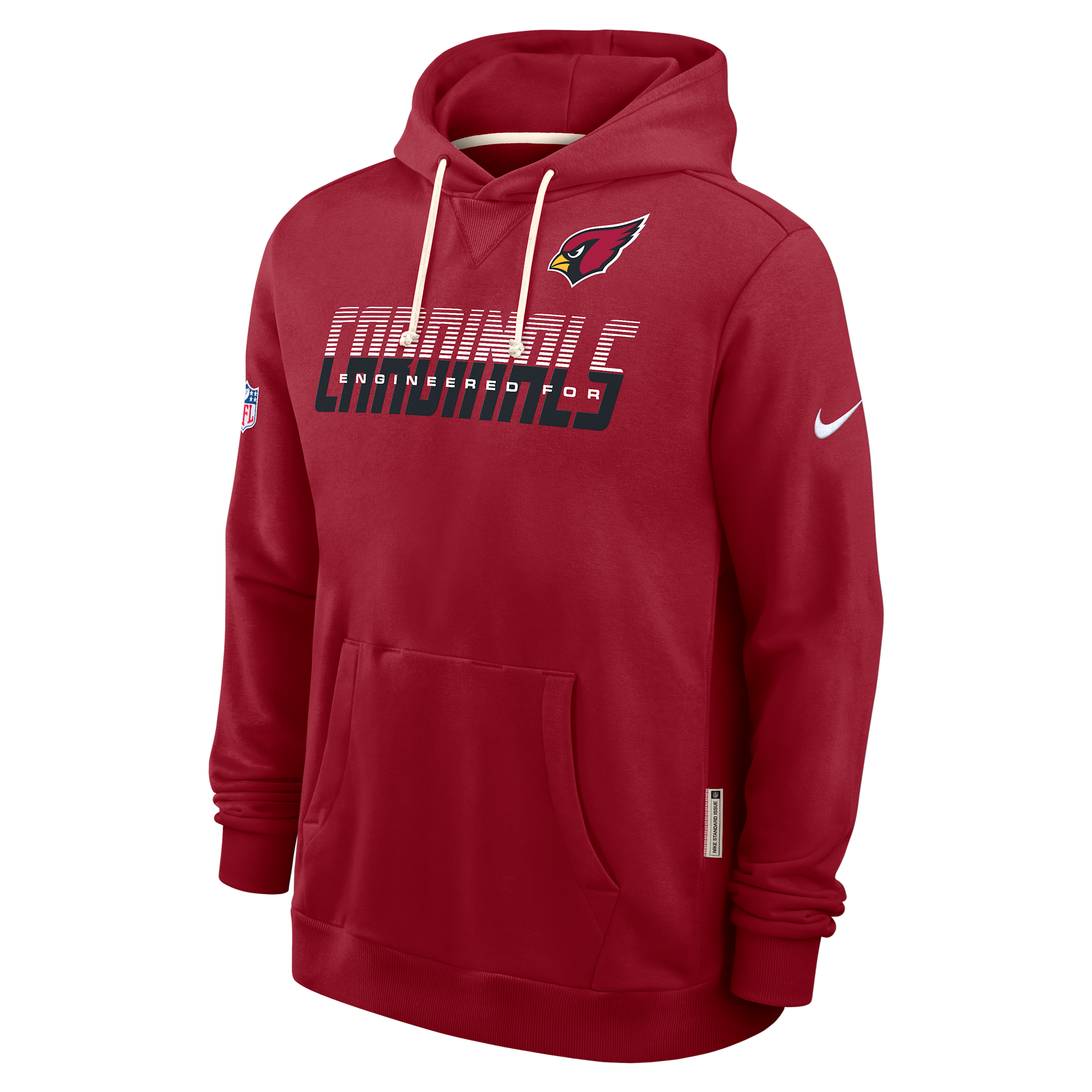 Arizona Cardinals Sideline Standard Issue Nike Men's Dri-FIT NFL Pullover Hoodie in Red | 03AZ6ED9C-SX8