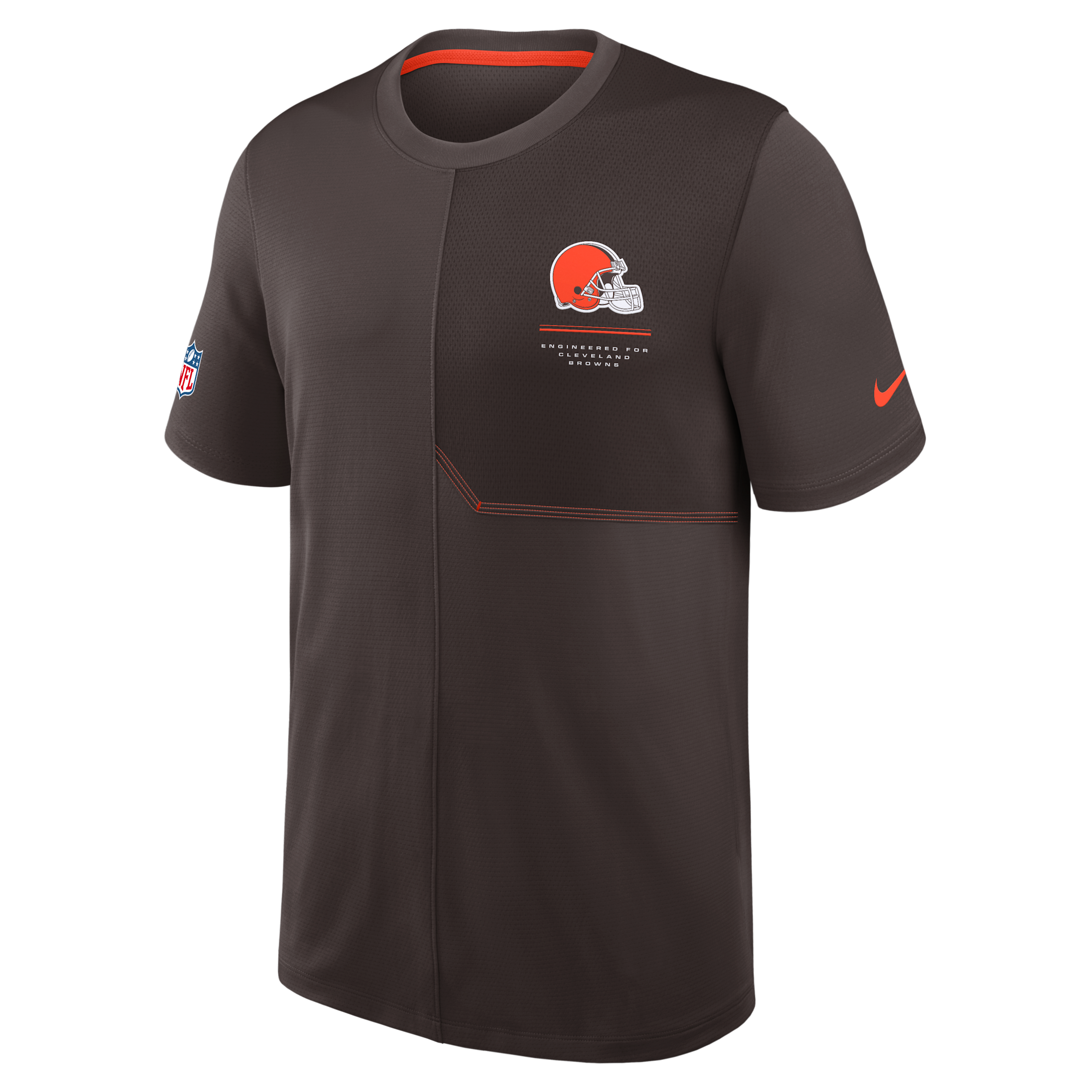 Cleveland Browns Sideline Coach Nike Men's Dri-FIT NFL Top in Brown | 03B2010K9I-B8B