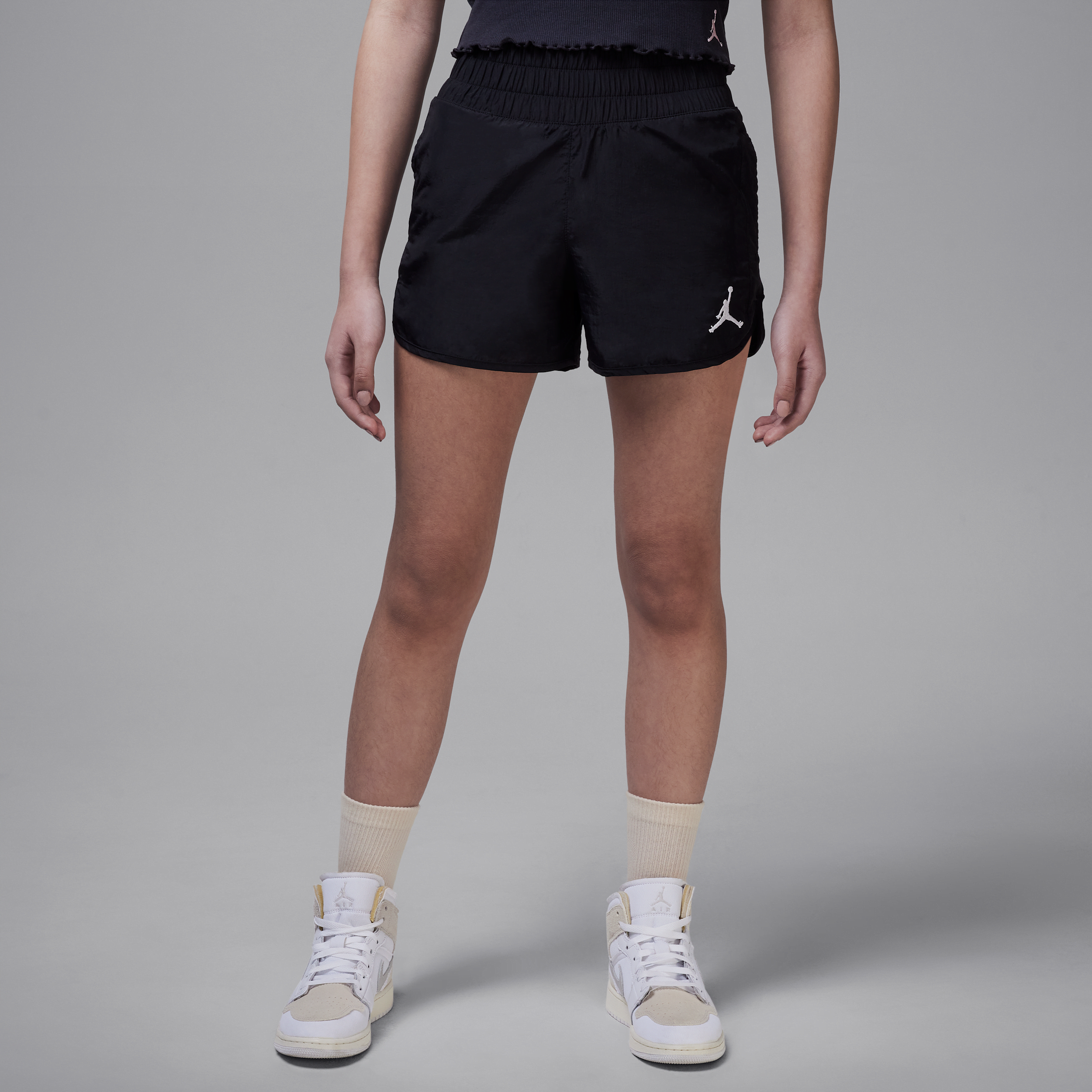 Shop Jordan Lemonade Stand Big Kids' High Flying Shorts In Black