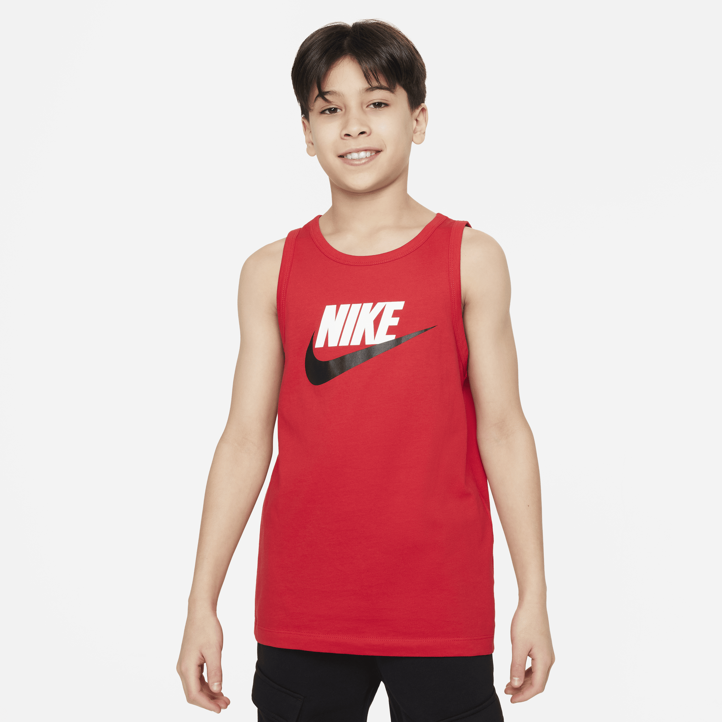Nike Sportswear Essential Big Kids' Tank Top In Red