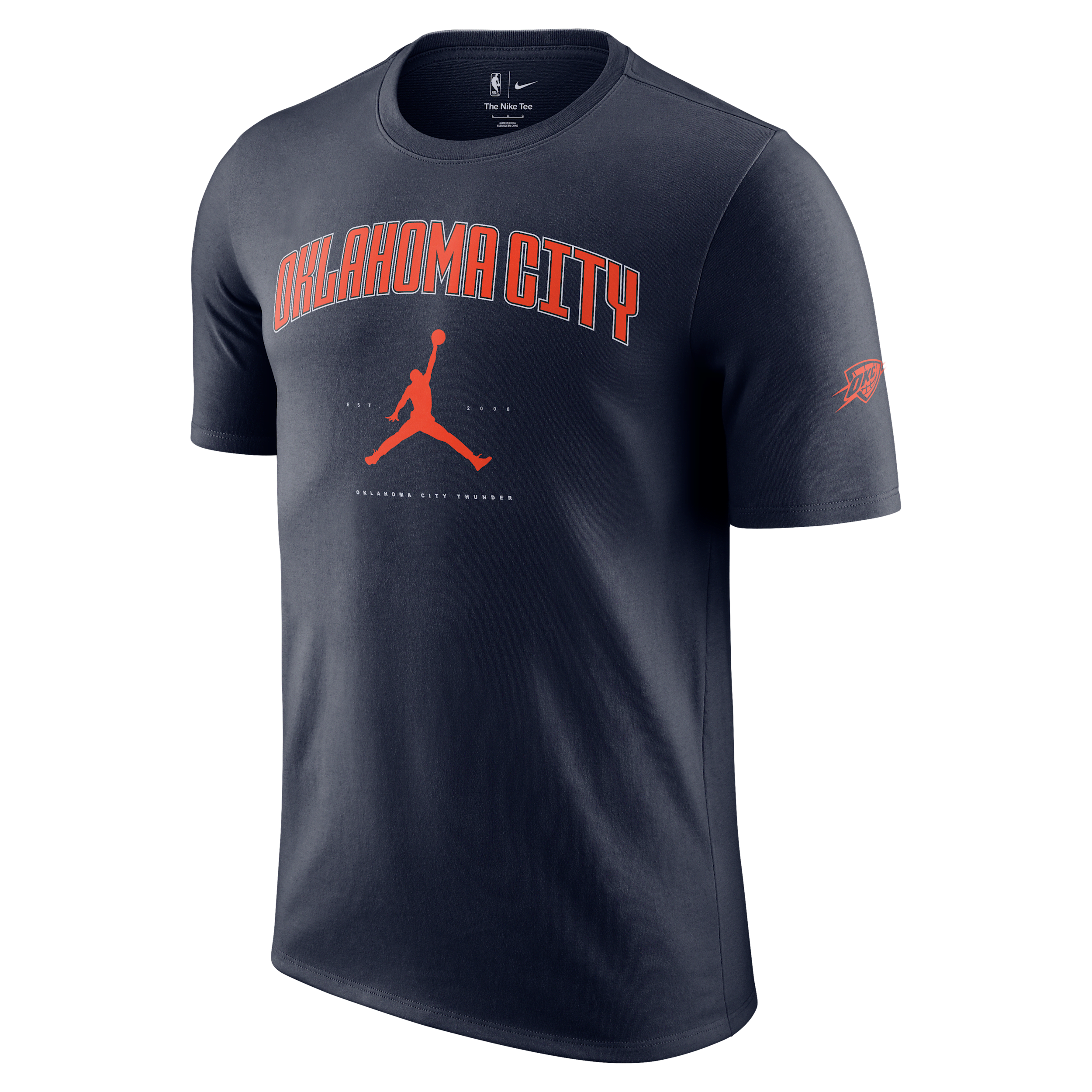 NIKE MEN'S OKLAHOMA CITY THUNDER ESSENTIAL JORDAN NBA T-SHIRT