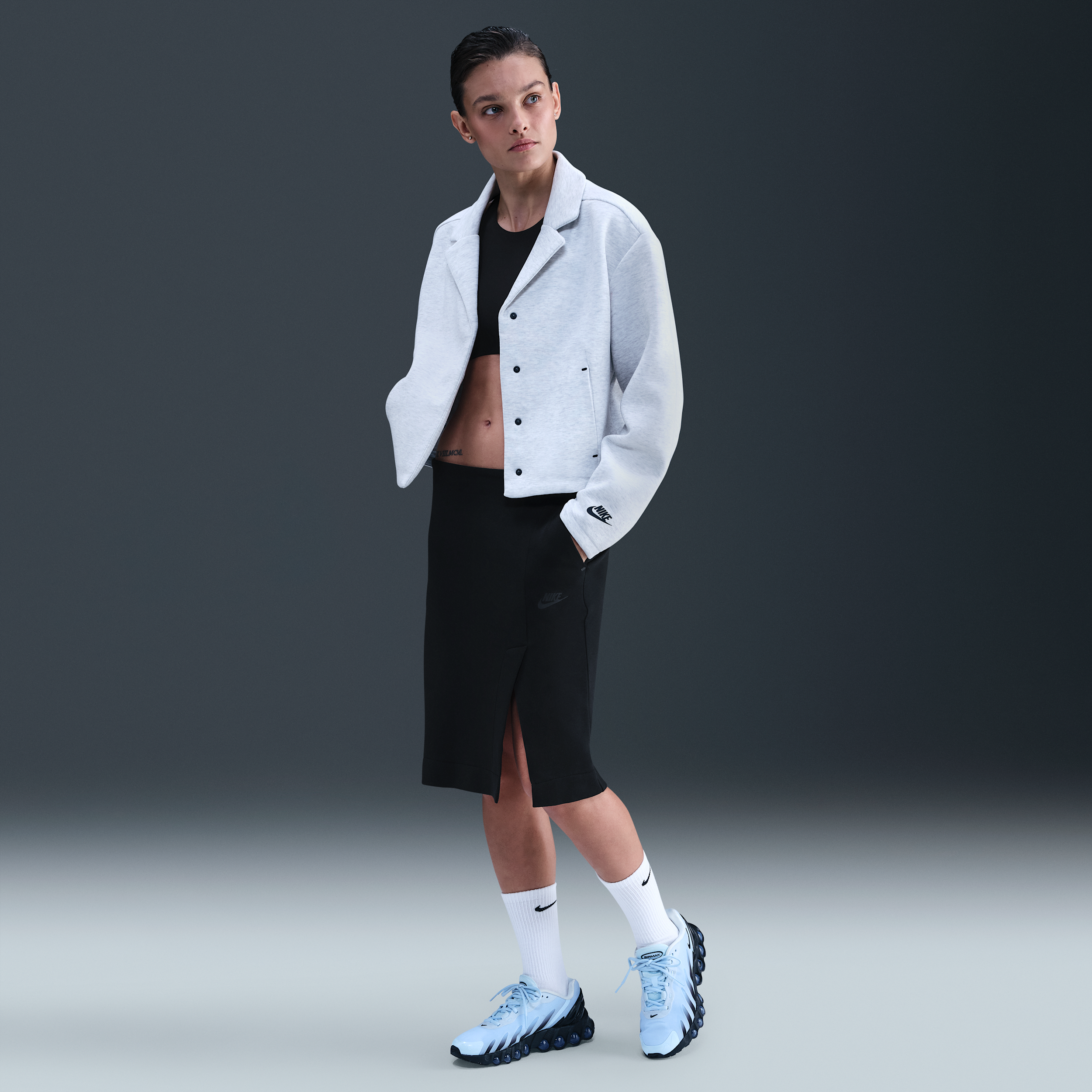 Women's Nike Sportswear Tech Fleece Skirt in Black | IM6181-010