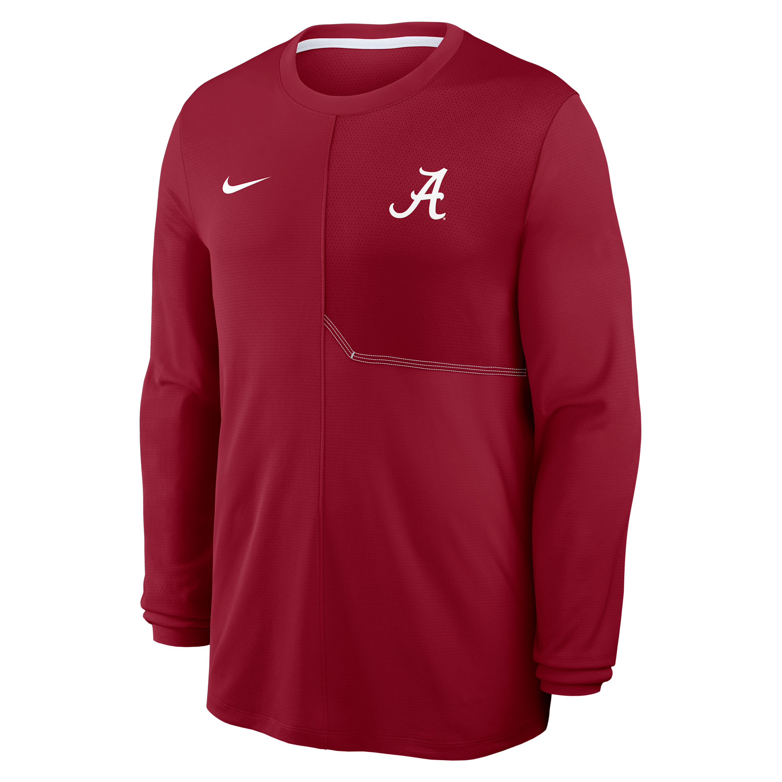Nike Men's Crimson Alabama Crimson Tide 2026 Sideline Coaches Uv Dri-fit Long Sleeve Shirt - Crimson