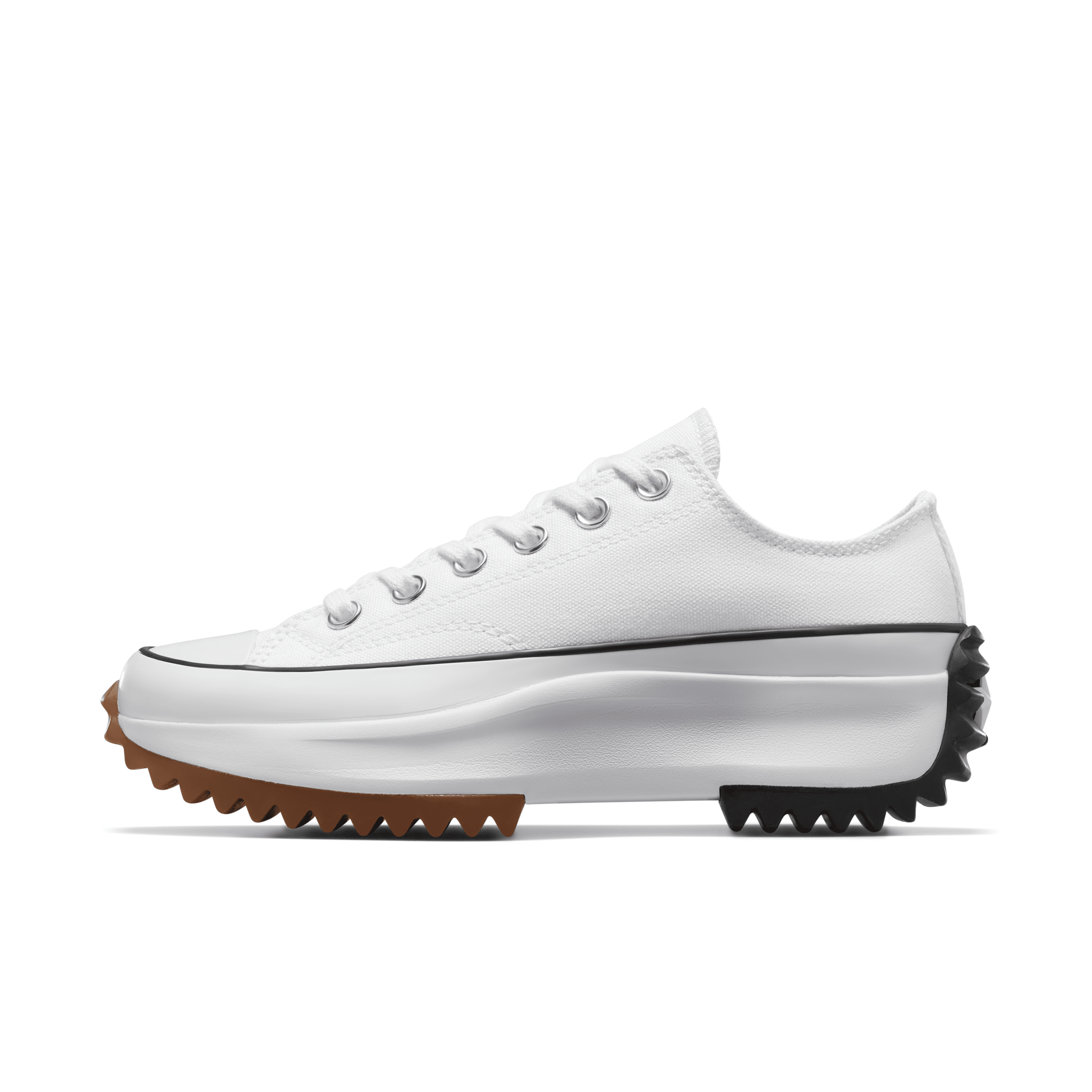 Converse White Run Star Hike Platform Sneakers In White
