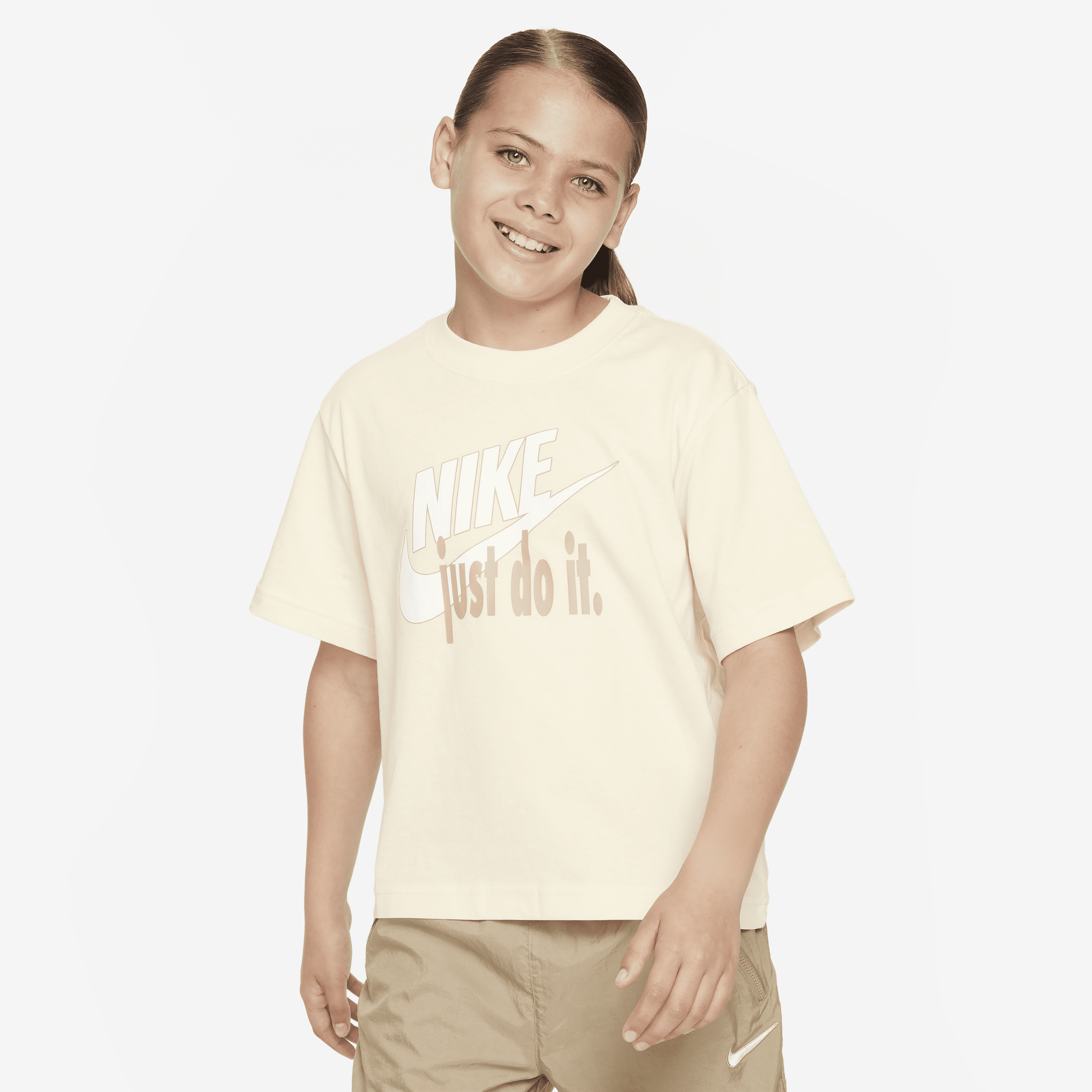 Nike Sportswear Big Kids' (girls) T-shirt In White