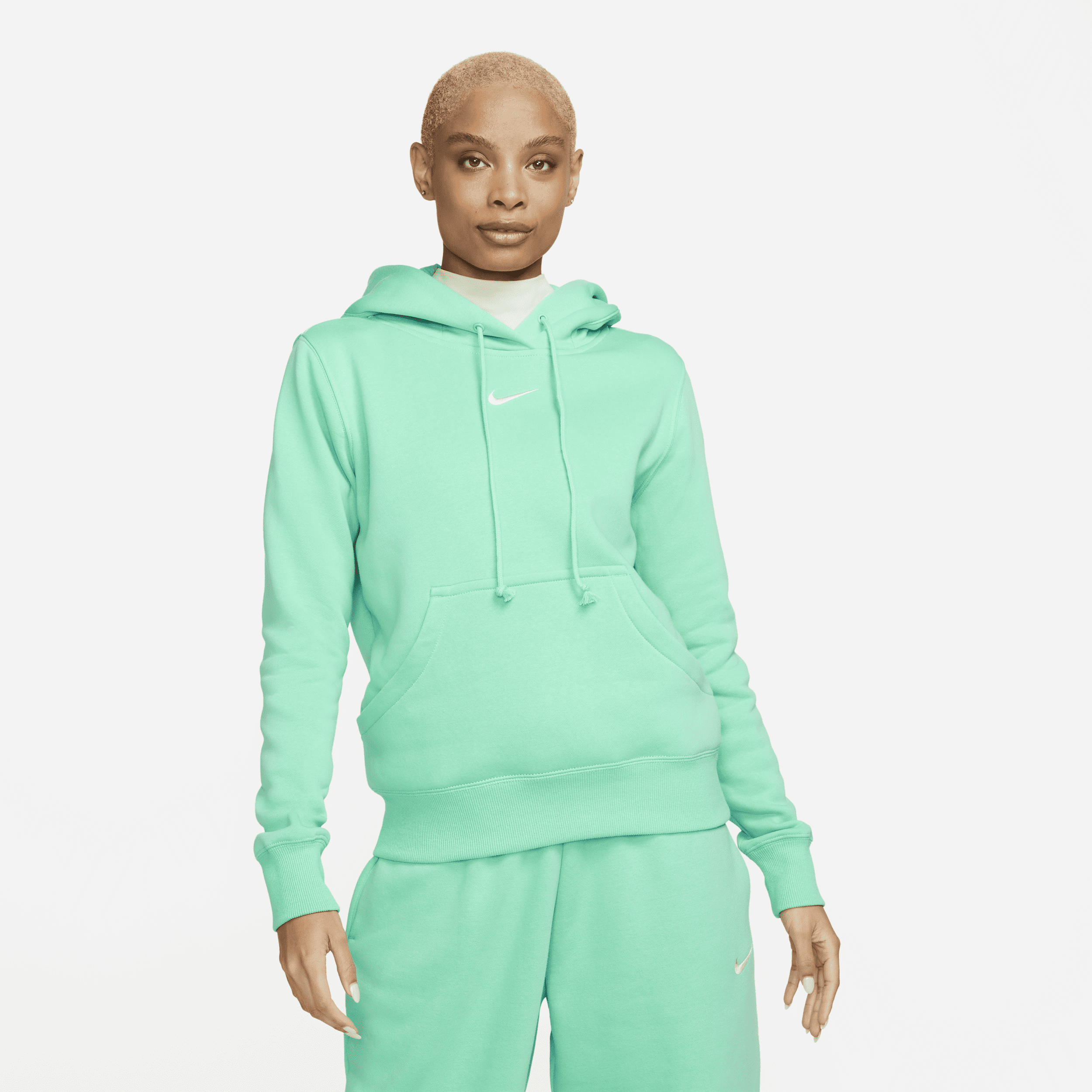 Nike Women's Sportswear Phoenix Fleece Oversized Pullover Hoodie In Light  Menta/sail