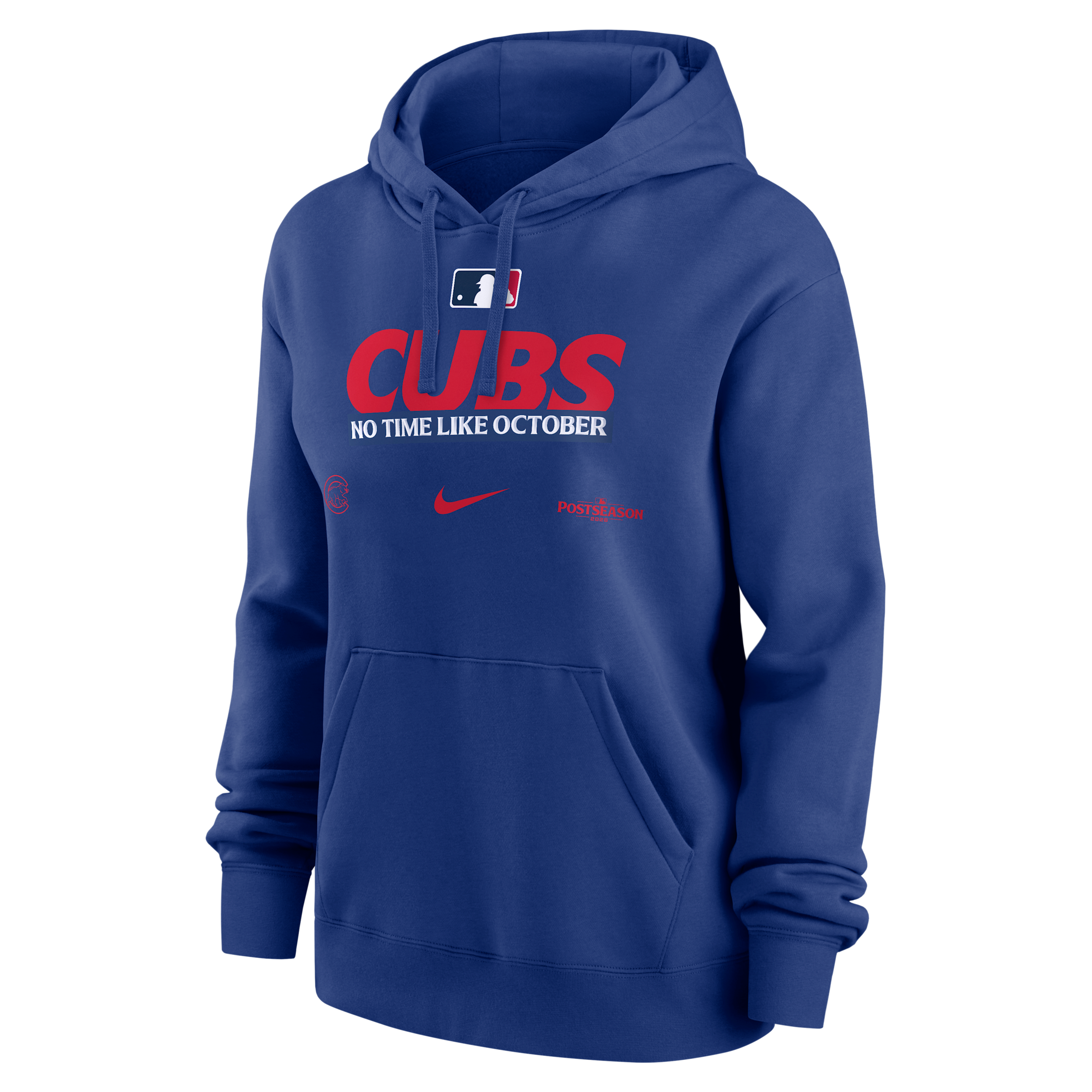 Chicago Cubs 2026 Postseason Authentic Collection Nike Women's MLB Pullover Hoodie in Blue | 00Z54EWEJW-D28