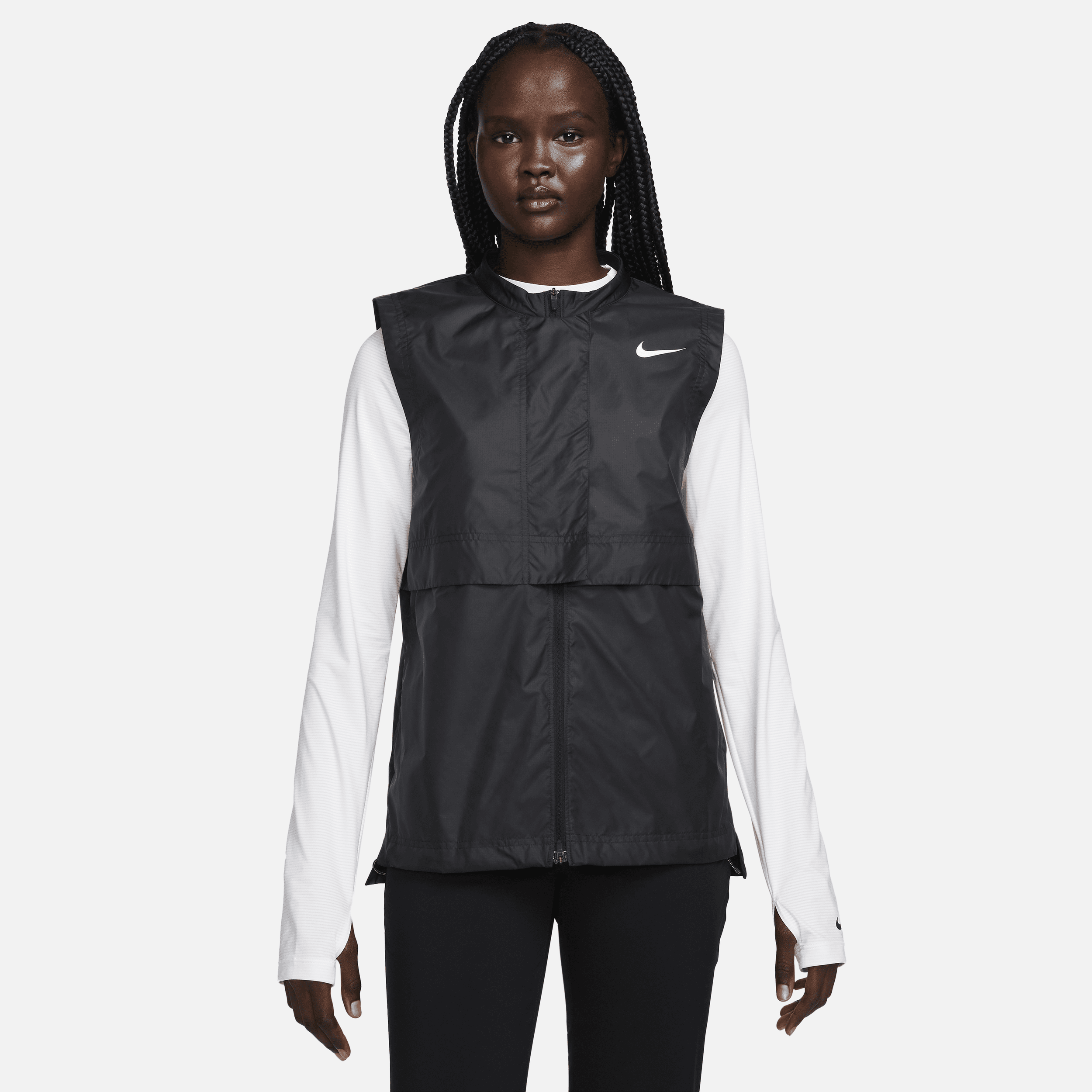 Shop Nike Women's Tour Repel Golf Vest In Black