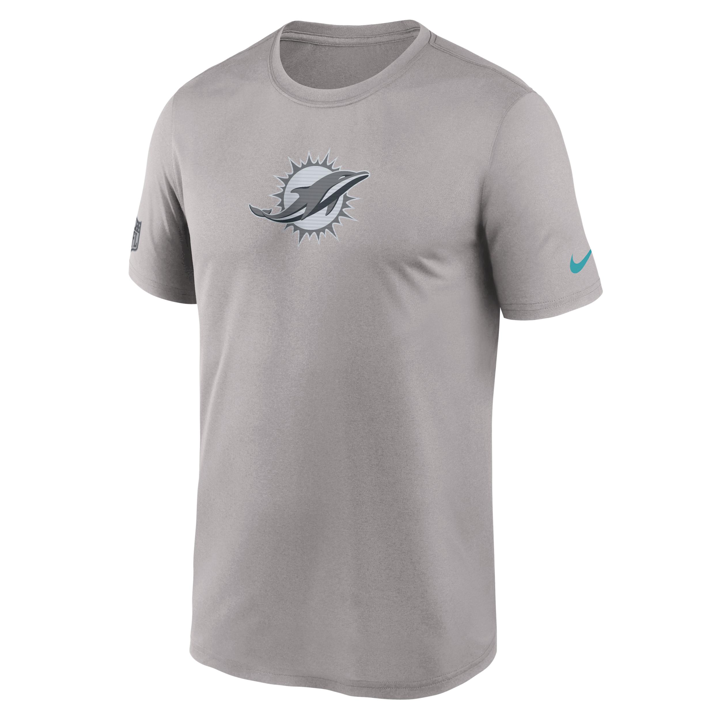 Miami Dolphins Team Issue Legend Nike Men's Dri-FIT NFL T-Shirt in Grey | 02TI09T9P-9LP