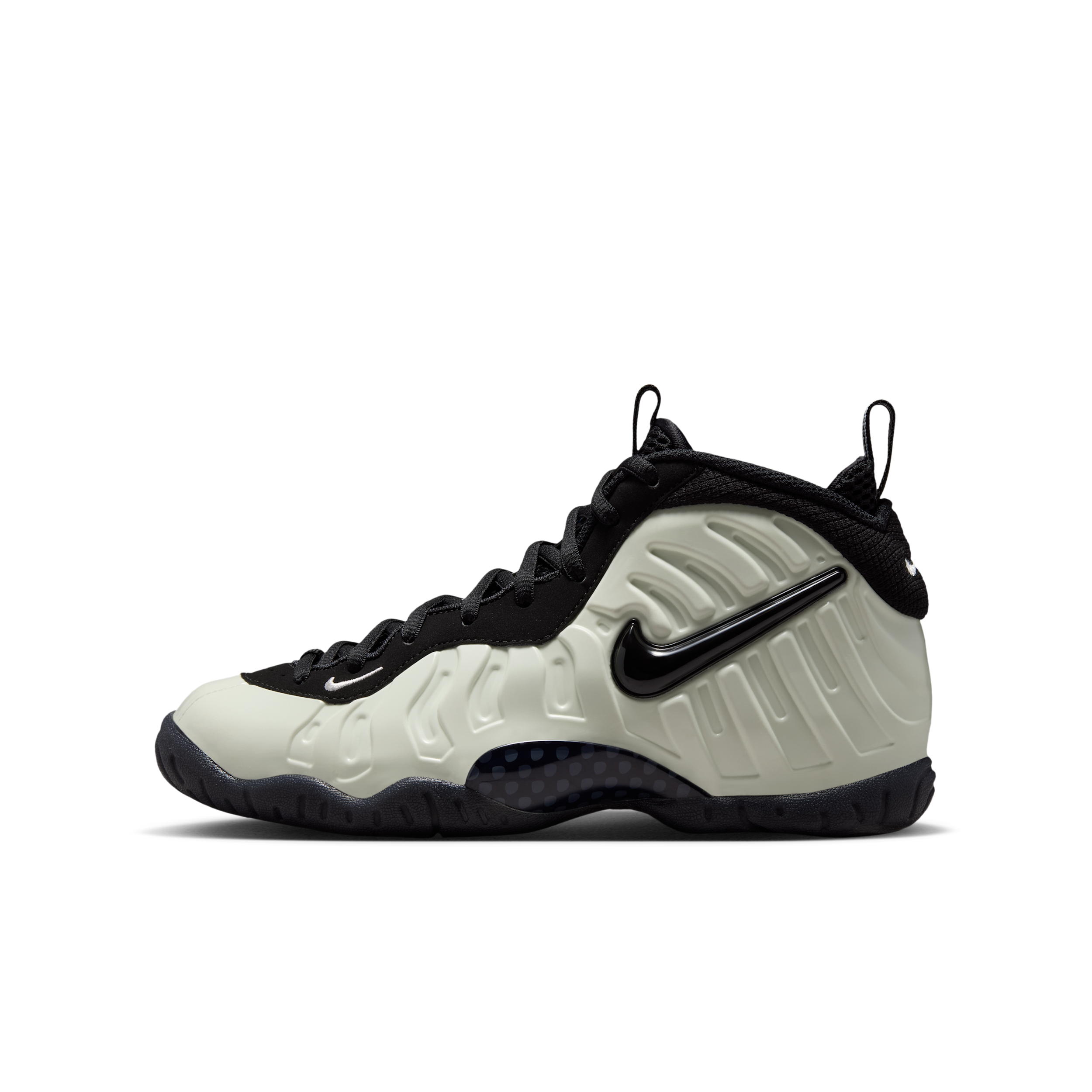 Boys Nike Little Posite Pro - Boys' Grade School Shoes Black/White/Summit White Size 07.0