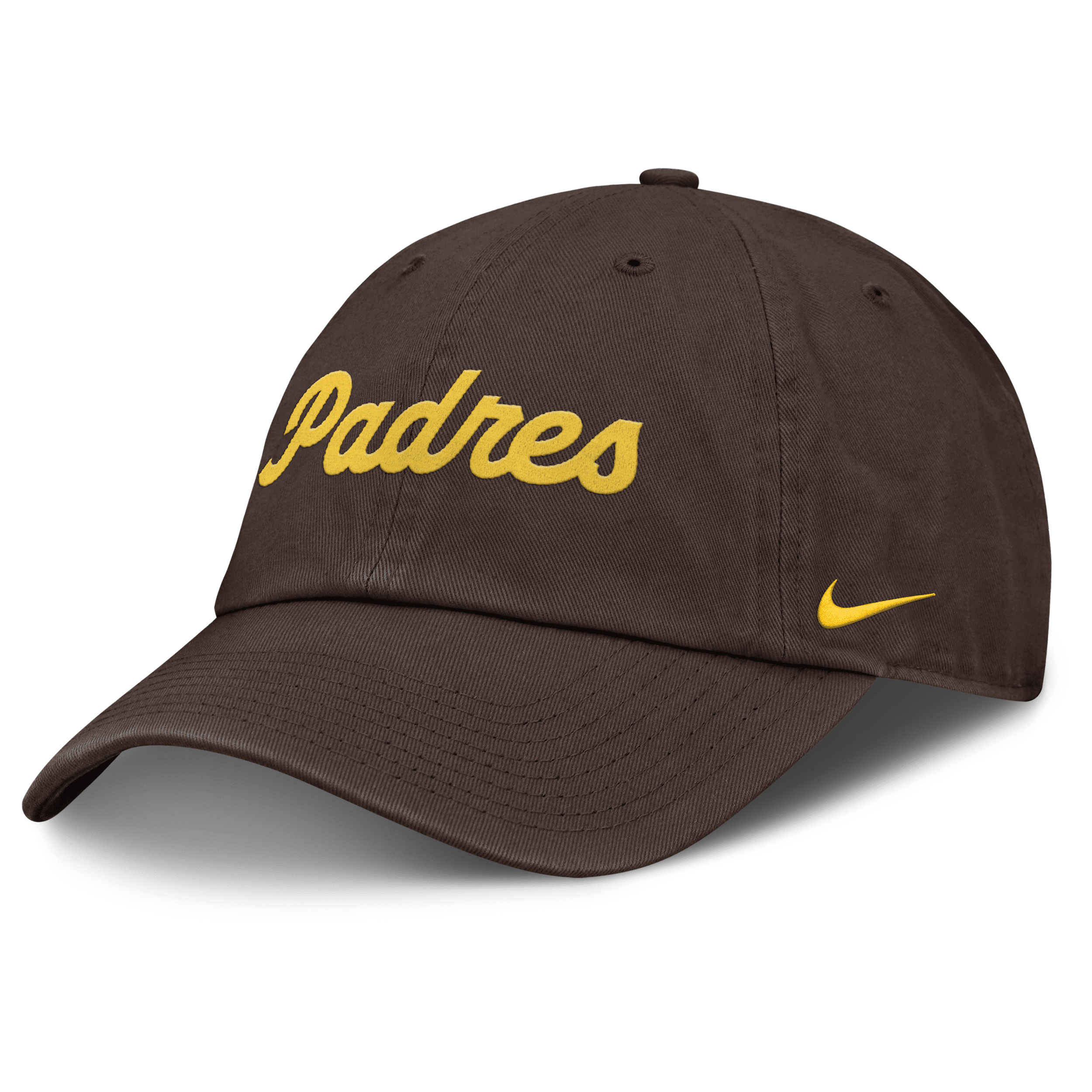 Nike San Diego Padres Club Men's Men's Mlb Adjustable Hat In Brown