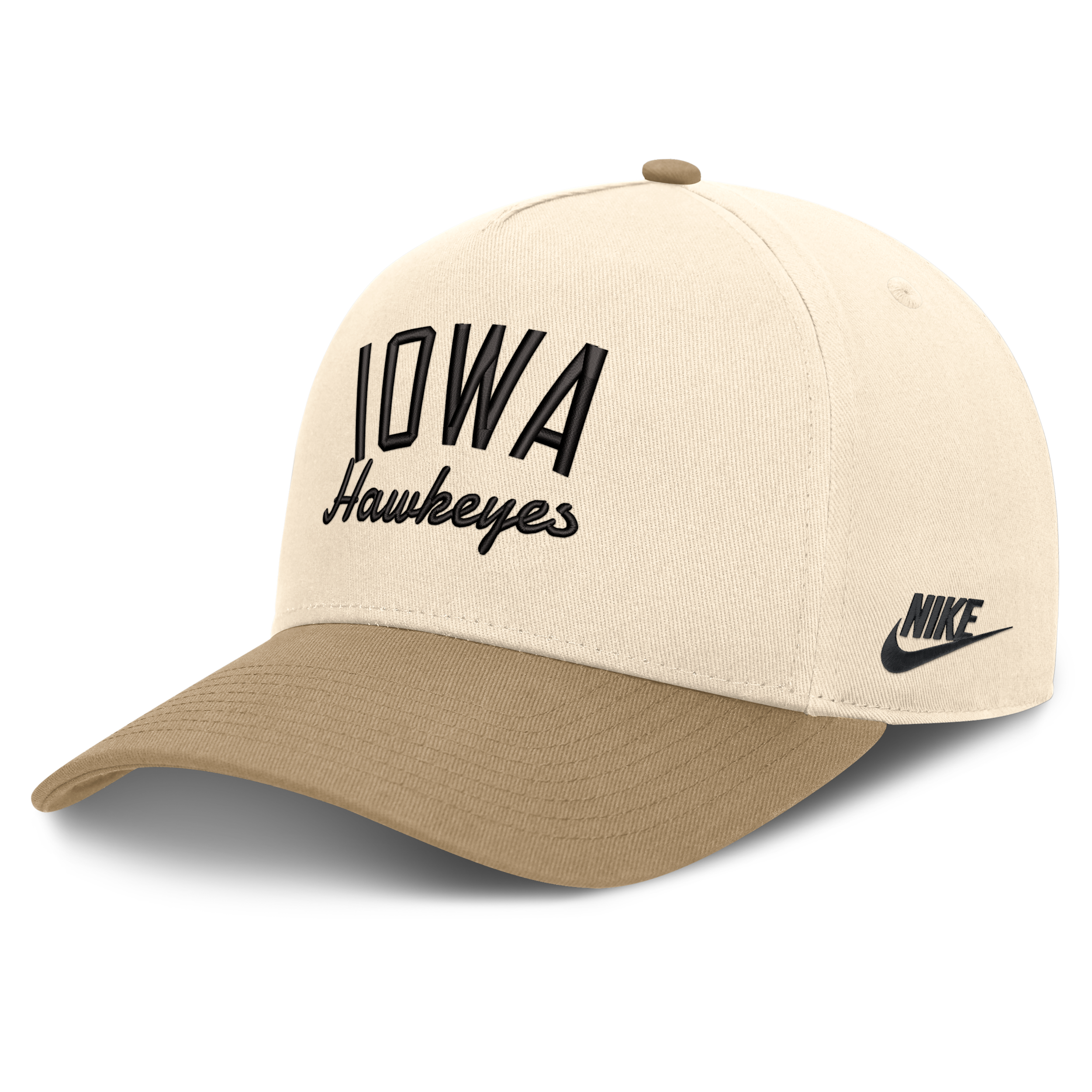 Nike Iowa Legacy Rise Unisex College A-frame Adjustable Hat In Brown