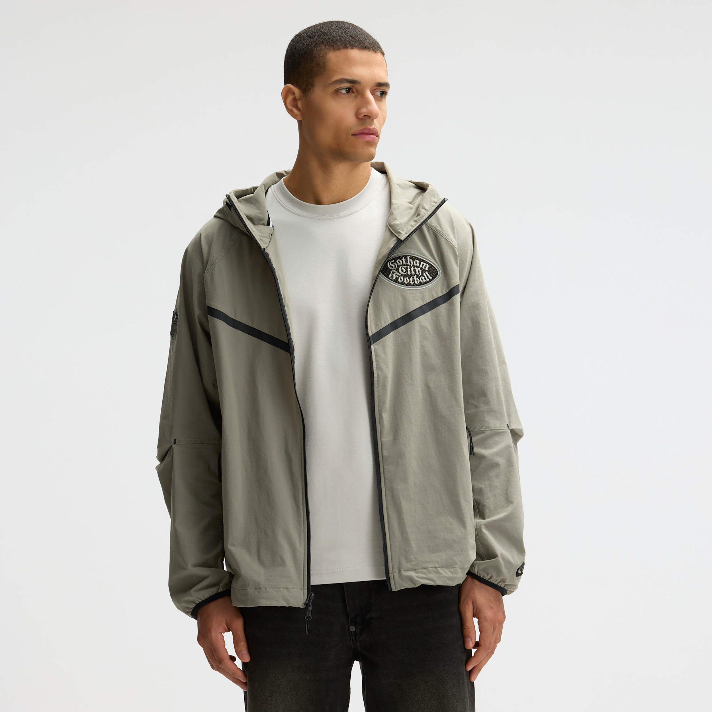 New York Jets Rivalries Collection Tech Nike Men's NFL Full-Zip Jacket in Grey | 05AHN05K72-2CZ