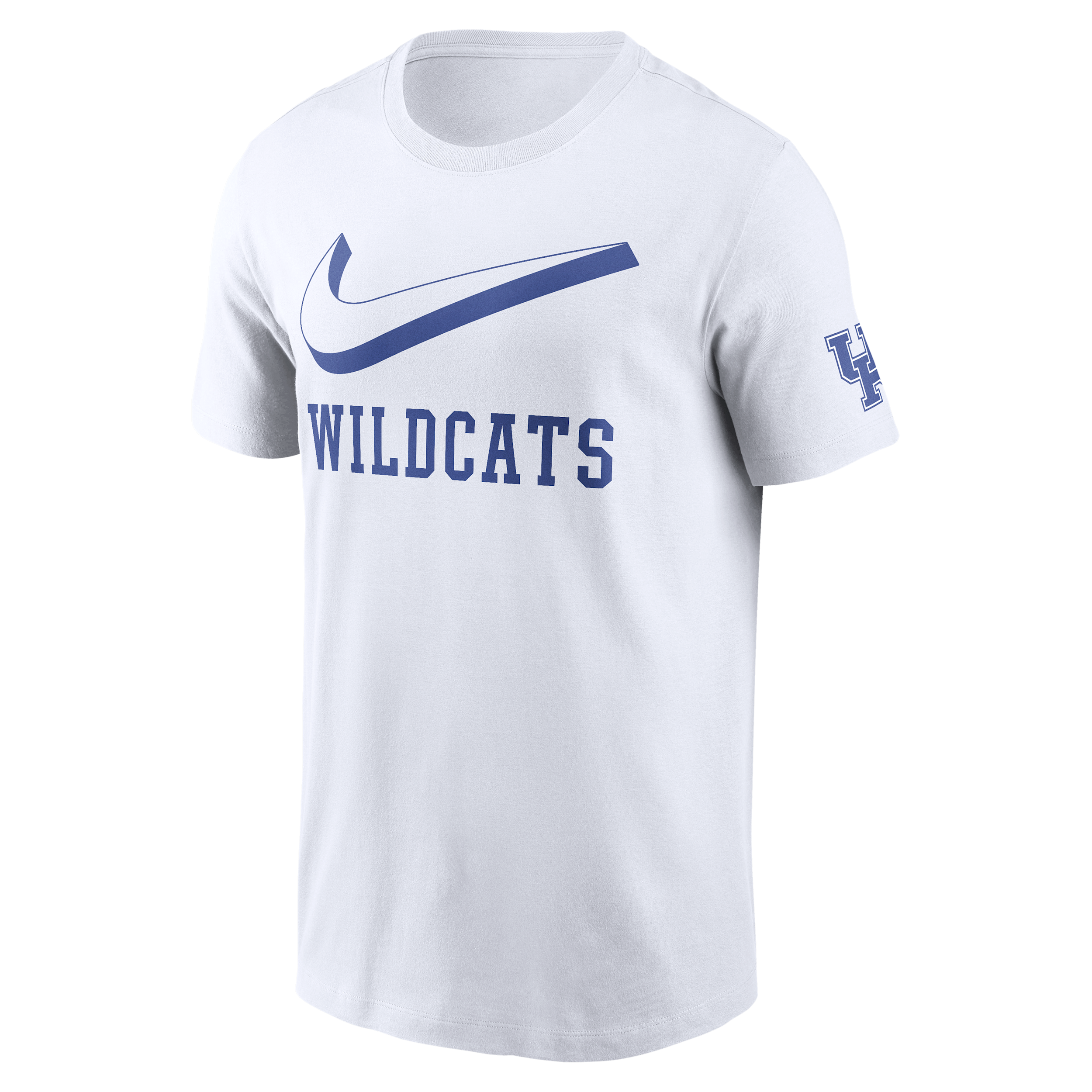 Nike Men's White Kentucky Wildcats Primetime 2-hit Swoosh T-shirt In White