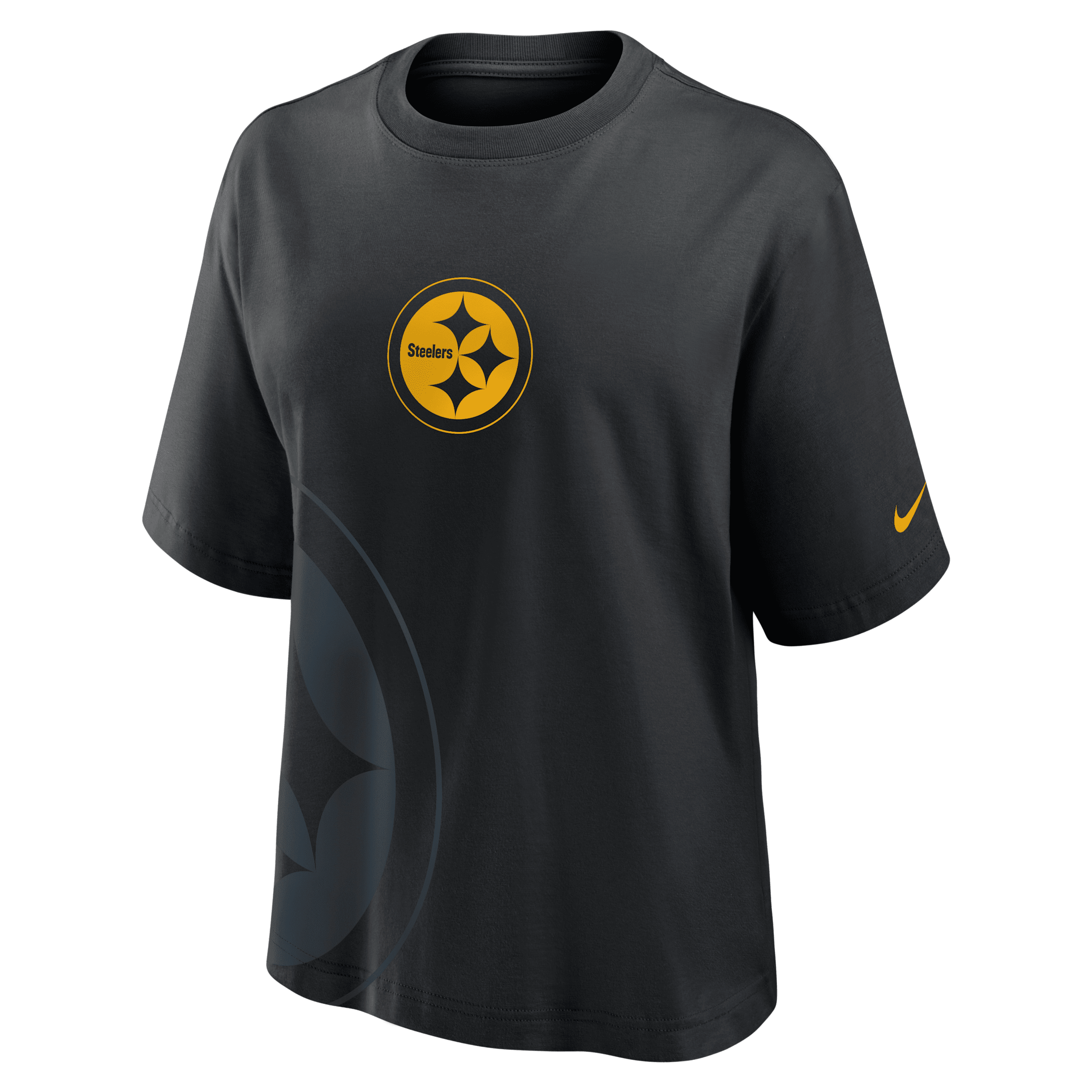 Nike Pittsburgh Steelers Boxy Women's Nfl T-shirt In Black