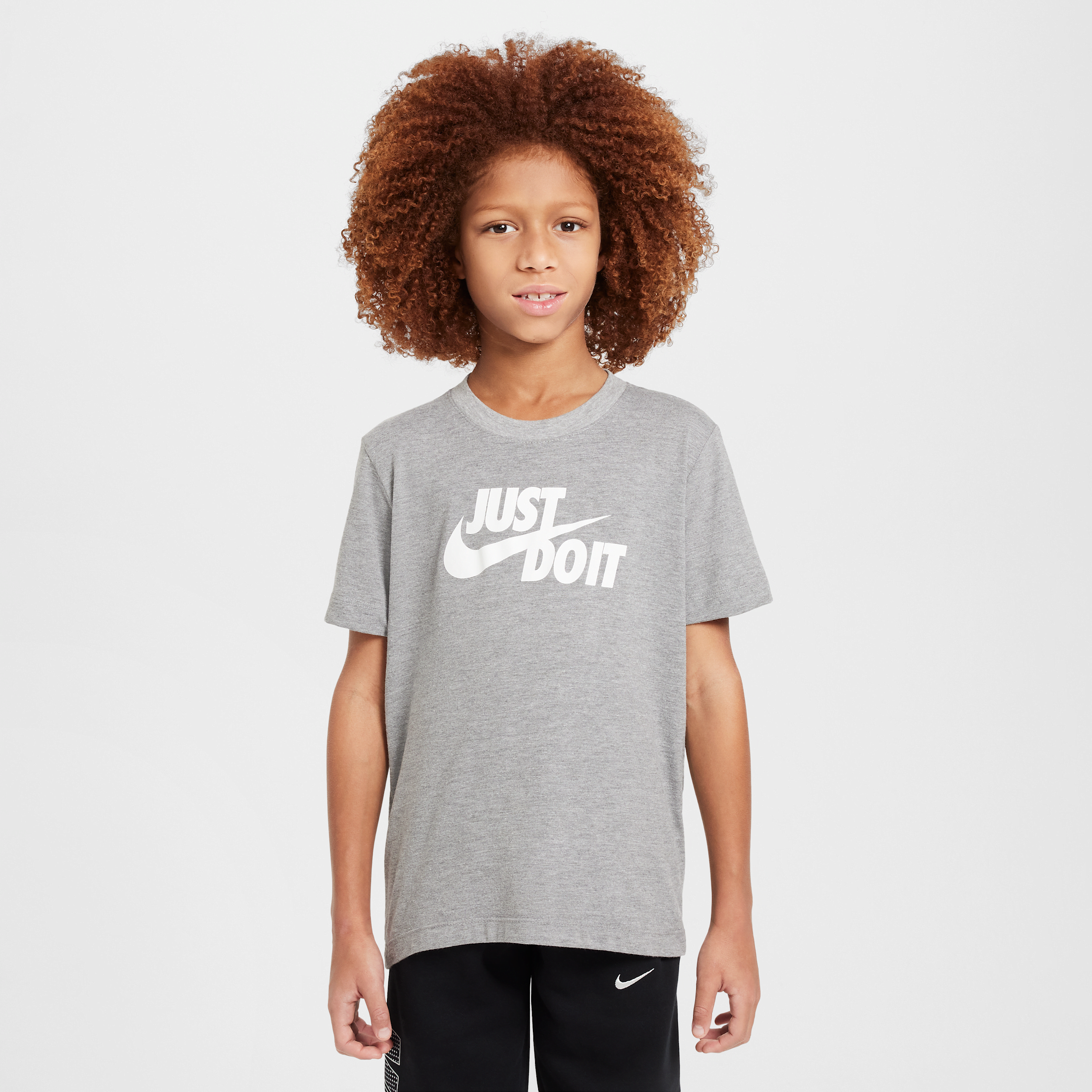 Nike Sportswear Big Kids' T-shirt In Grey