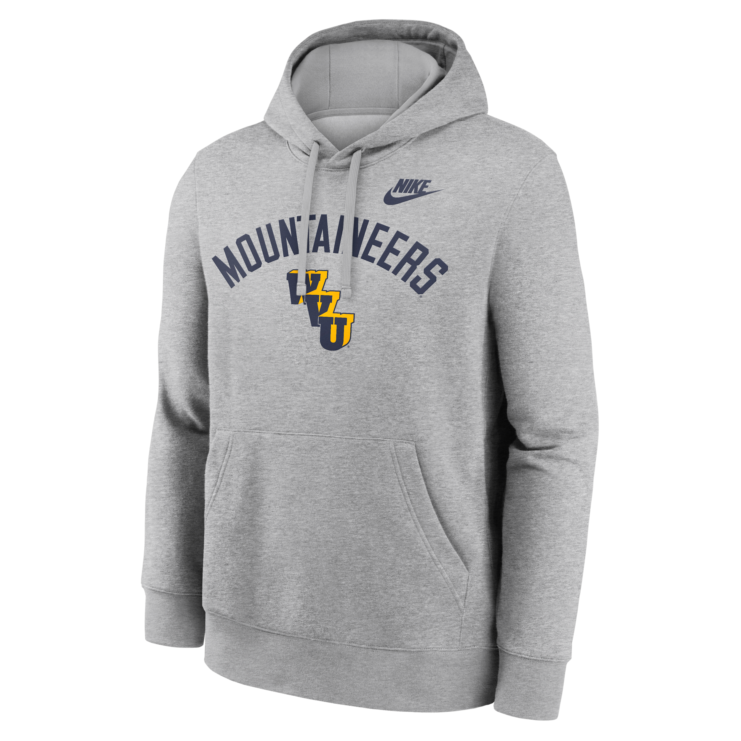 West Virginia Legacy Arch Club Nike Men's College Pullover Hoodie in Grey | NKDK06GWVV-N9R