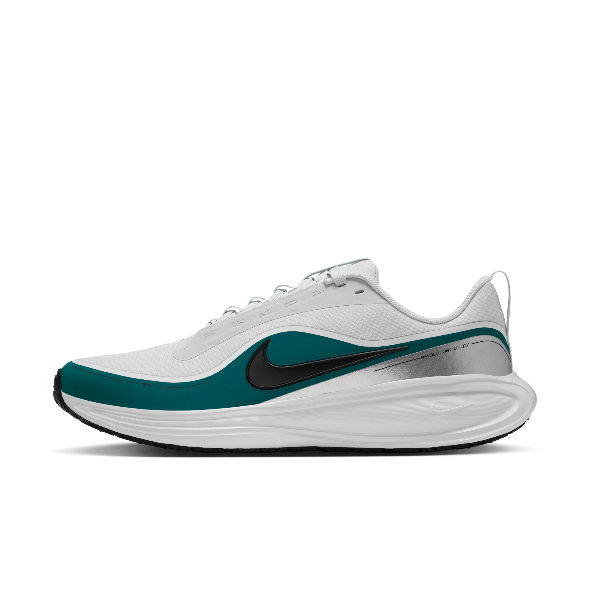 Nike Men's Revolution 8 Utility Road Running Shoes in White | IR0890-100